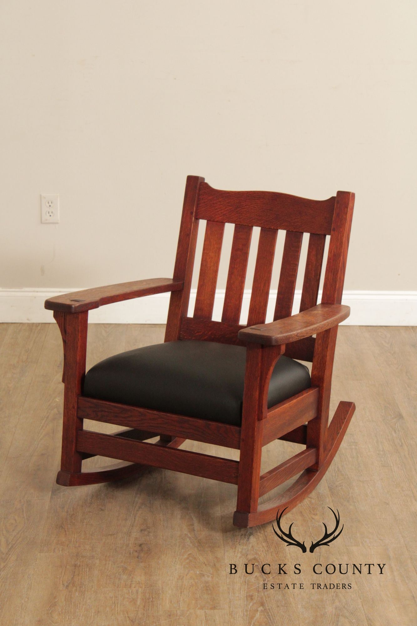 Mission Style Antique Oak Rocking Chair