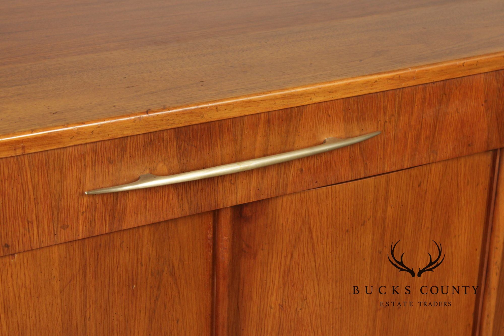 Milling Road by Baker Mid-Century Modern Walnut Credenza Sideboard