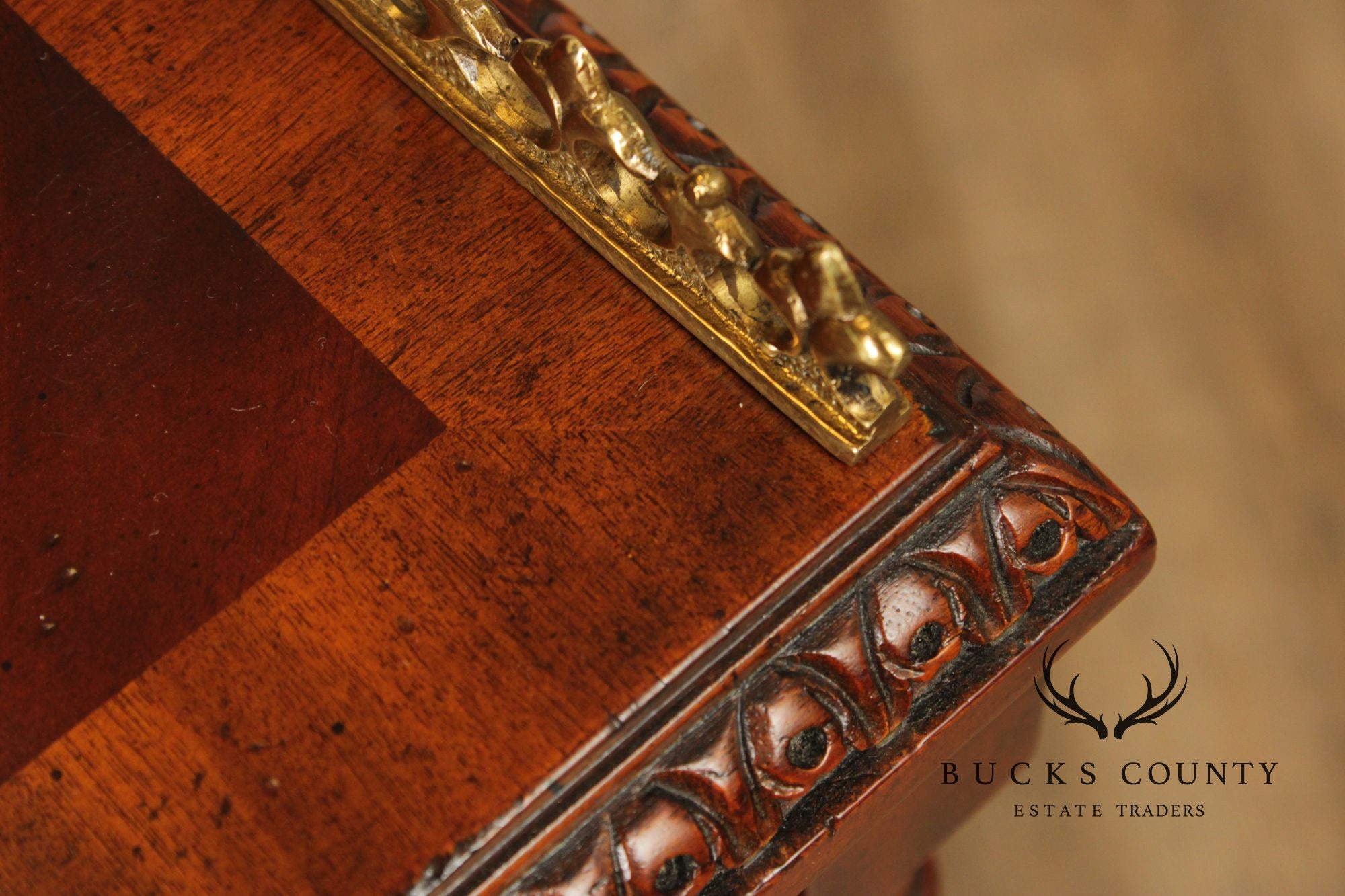 Maitland Smith George IV Style Pair of Mahogany Bookcases