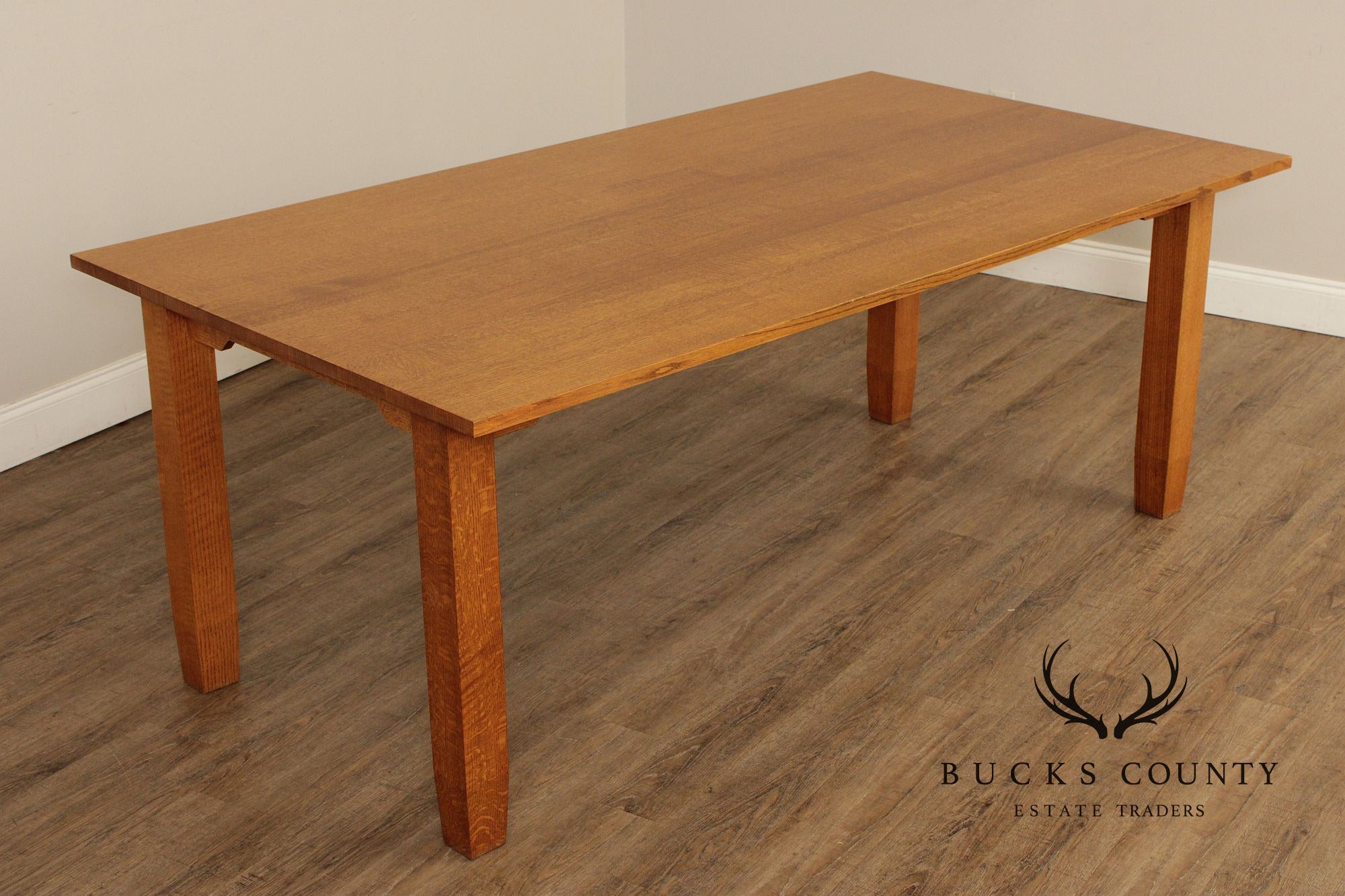 Mission Style Solid Oak Dining Table
