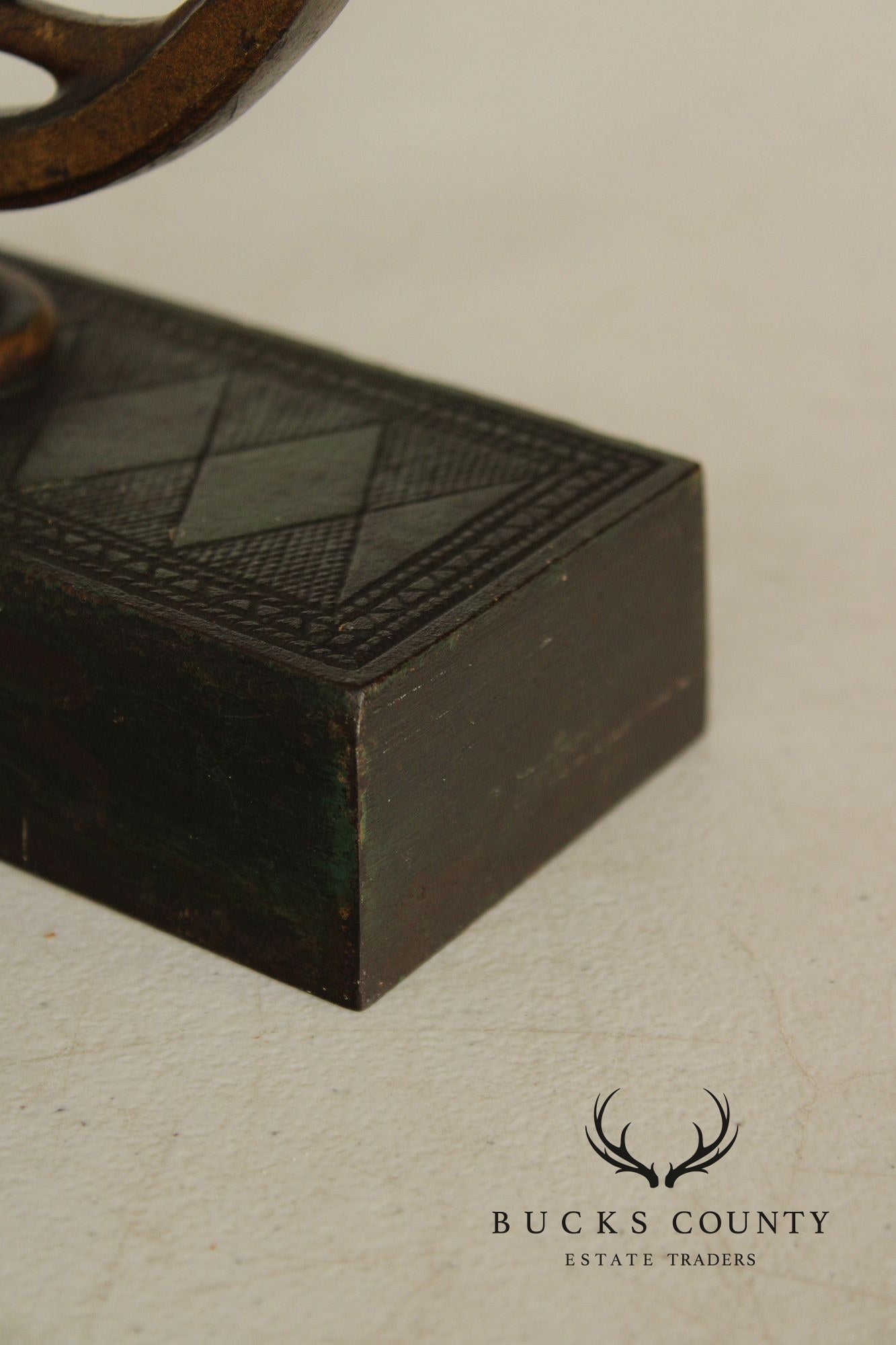 Bradley & Hubbard Art Deco Cast Iron Door Stop