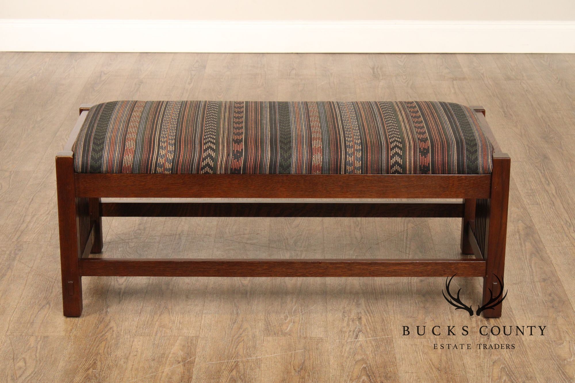 Stickley Mission Collection Oak Bench