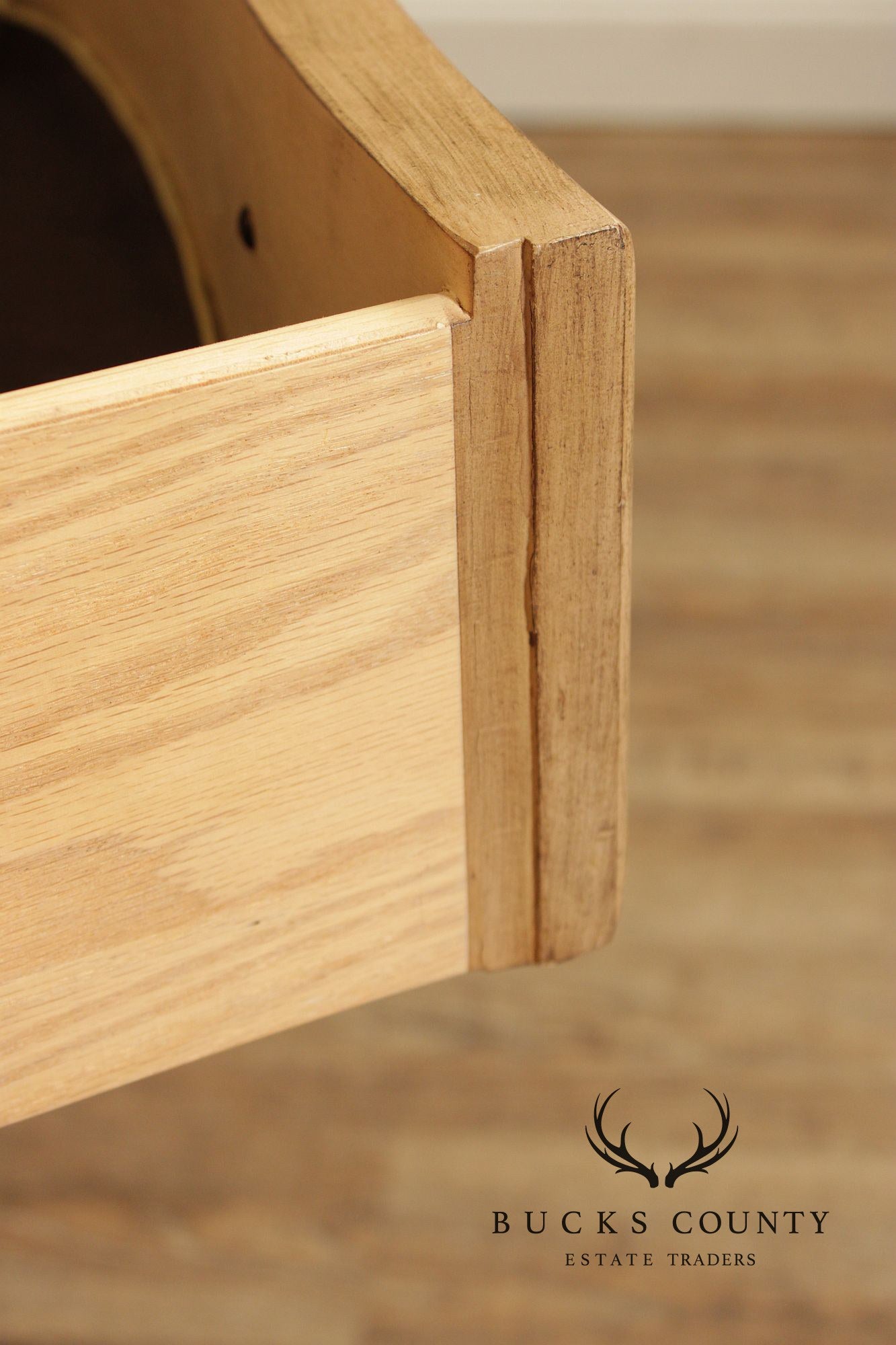 Bernhardt Tuscan Style Carved Cerused Oak Sideboard With Travertine Top