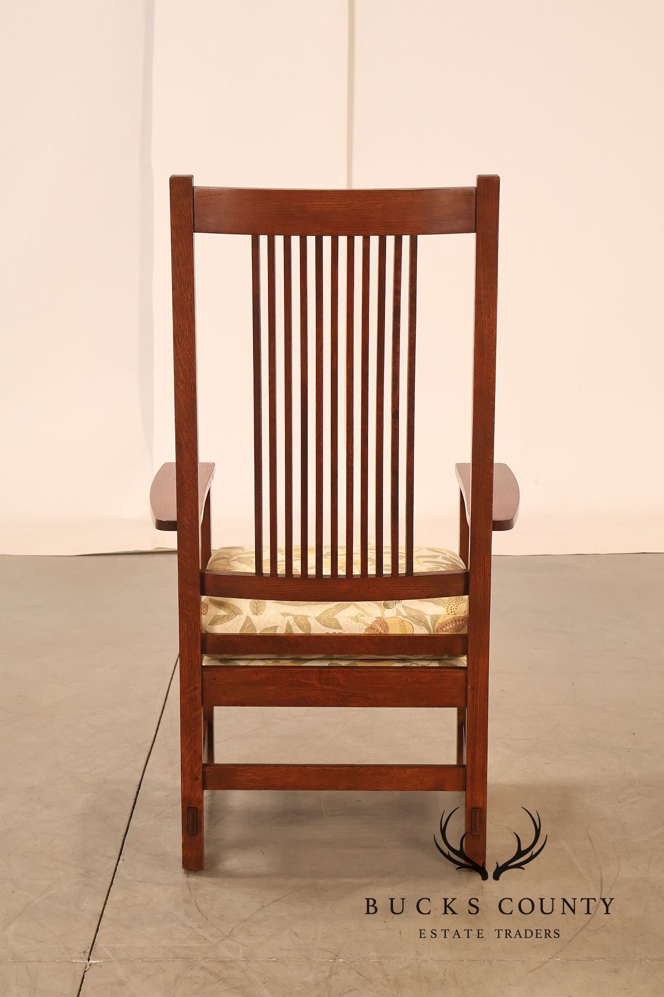 Stickley Mission Collection Oak Spindle Armchair
