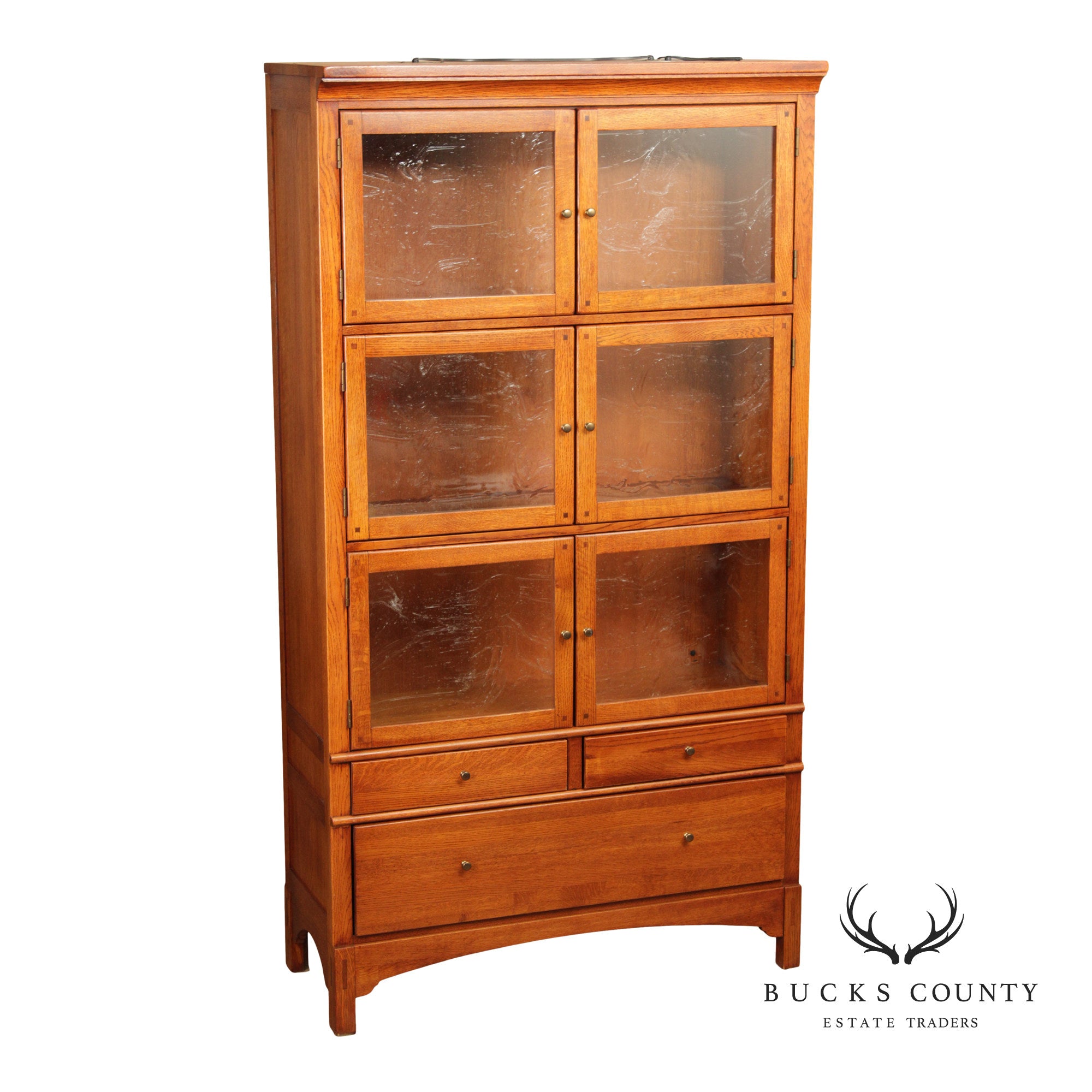 LEXINGTON BOB TIMBERLAKE ARTS AND CRAFTS COLLECTION OAK BOOKCASE DISPLAY CABINET