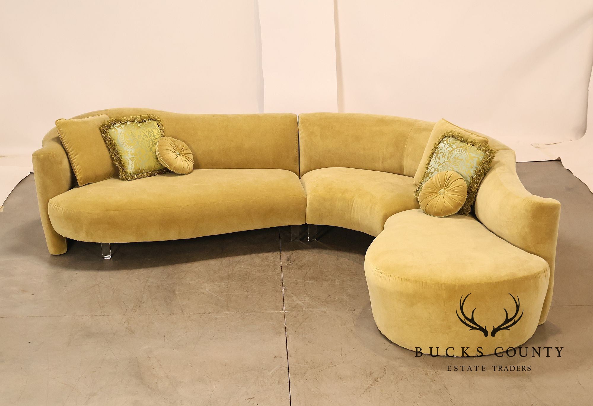 Vladimir Kagan Sculptural Curved Sectional Sofa
