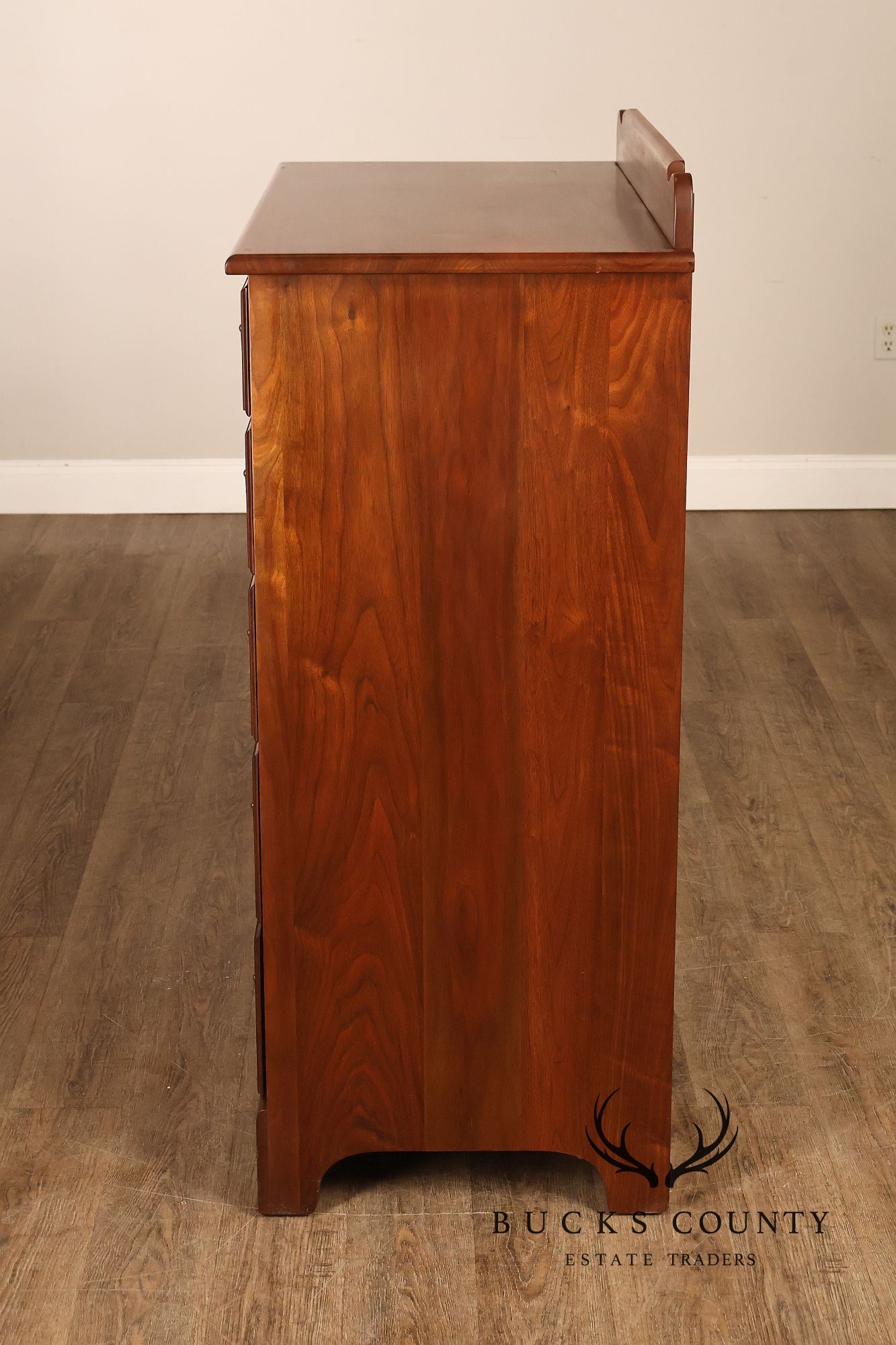 E.A. Clore Custom Walnut High Chest