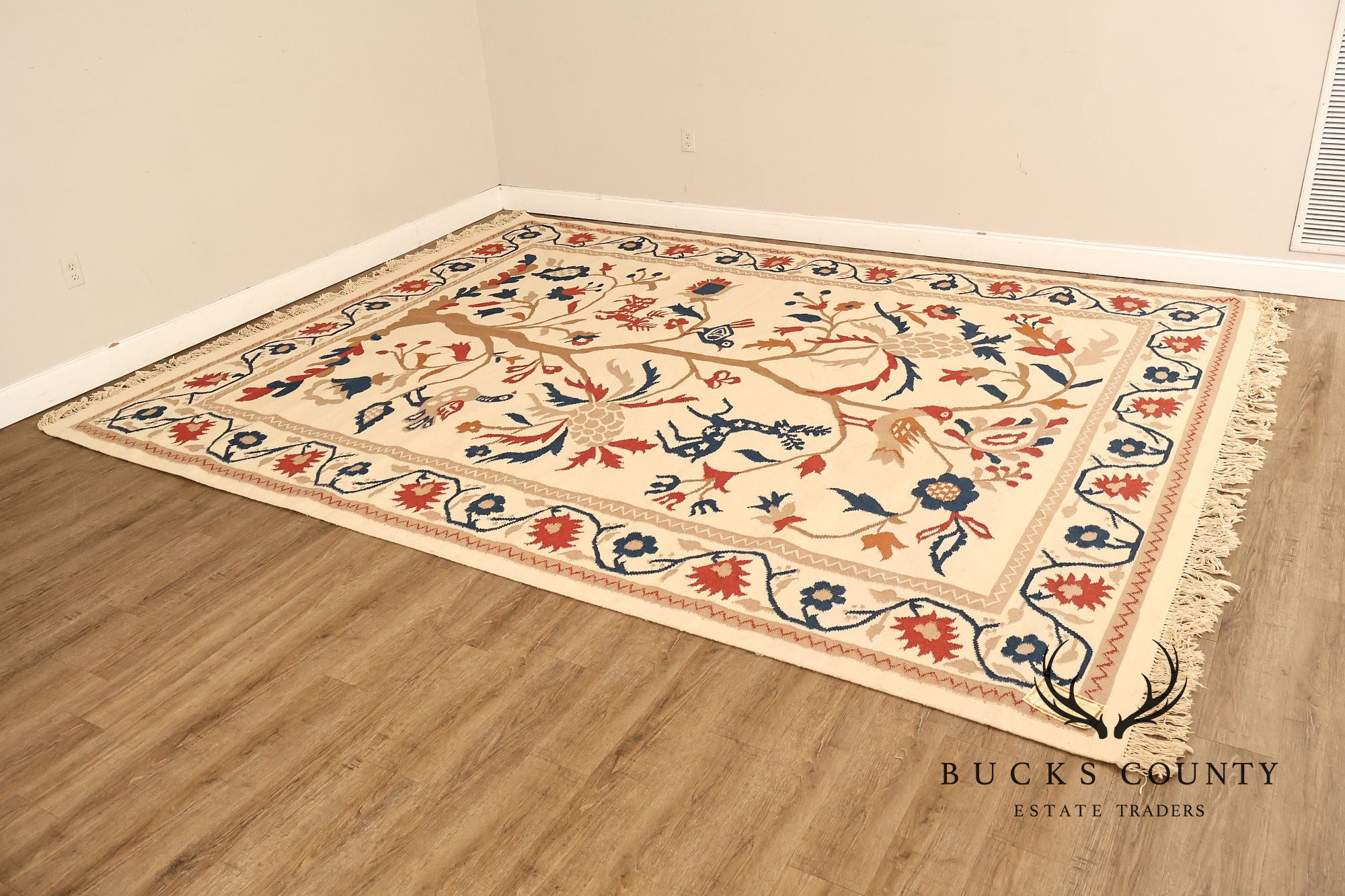 Capel Folk Art Style Tree of Life Area Rug