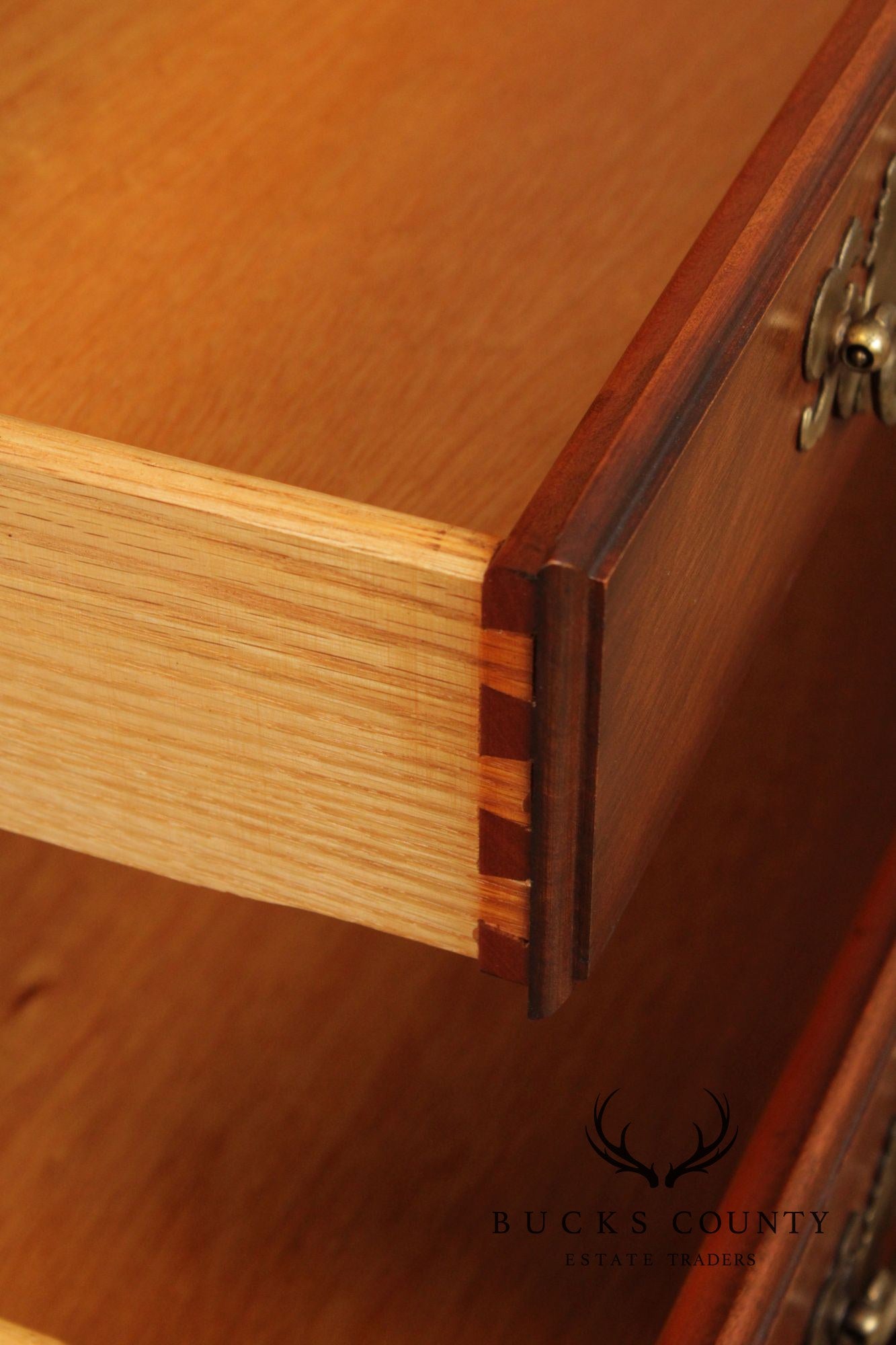 Pennsylvania House Chippendale Style Cherry Secretary Bookcase