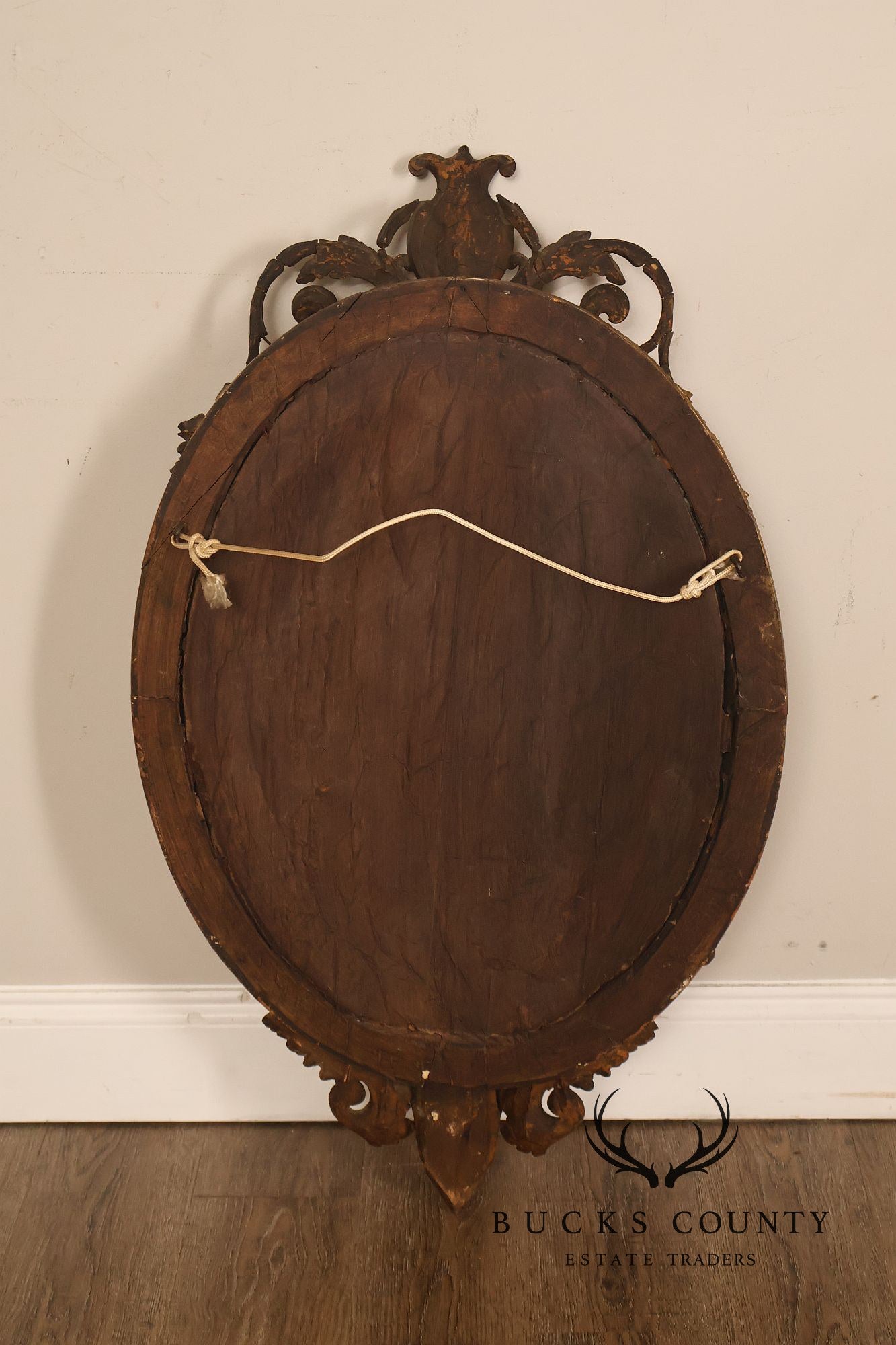 Antique French Giltwood Girandole Mirror