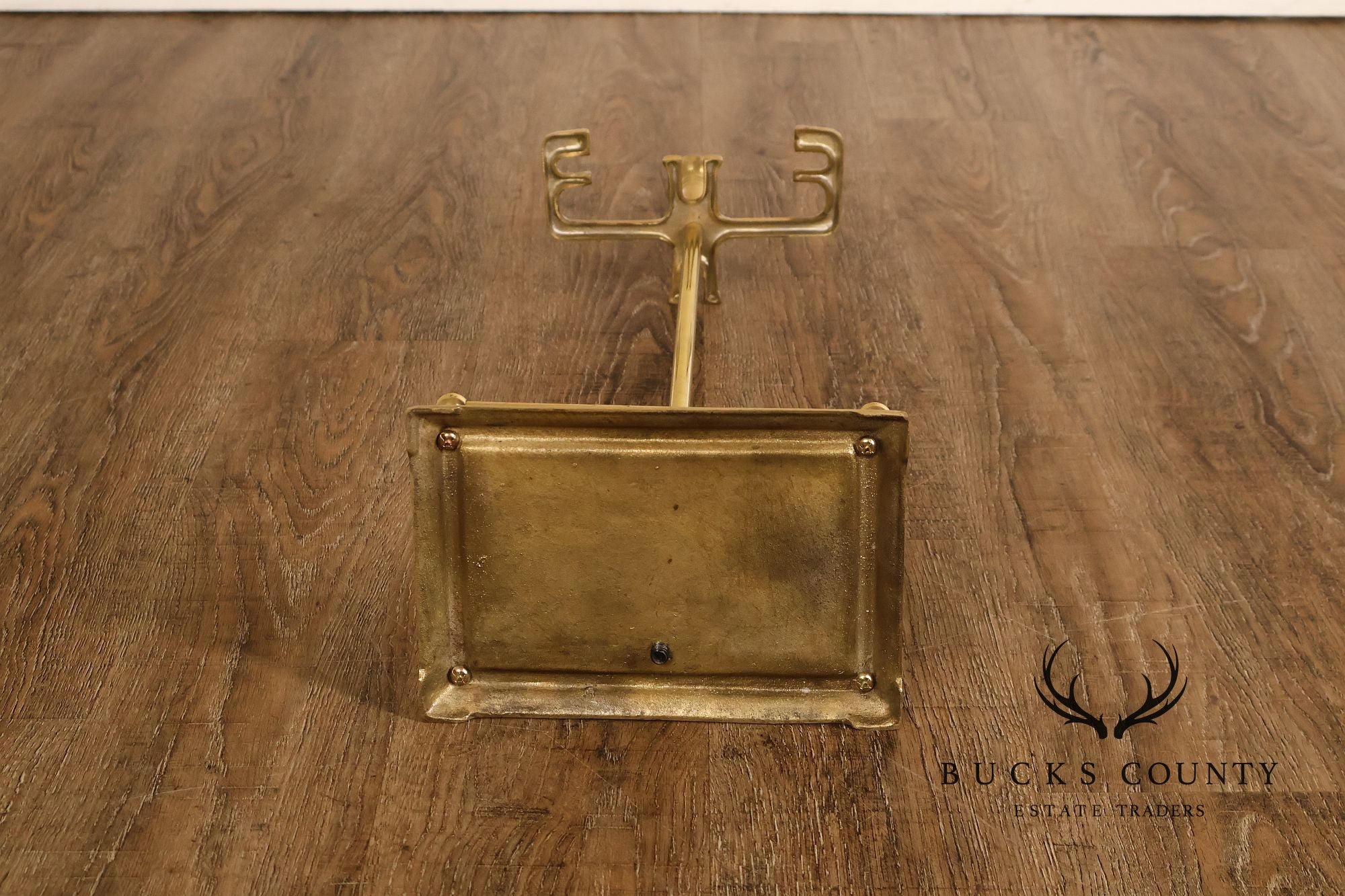 Traditional Five-Piece Brass Fireplace Tool Set