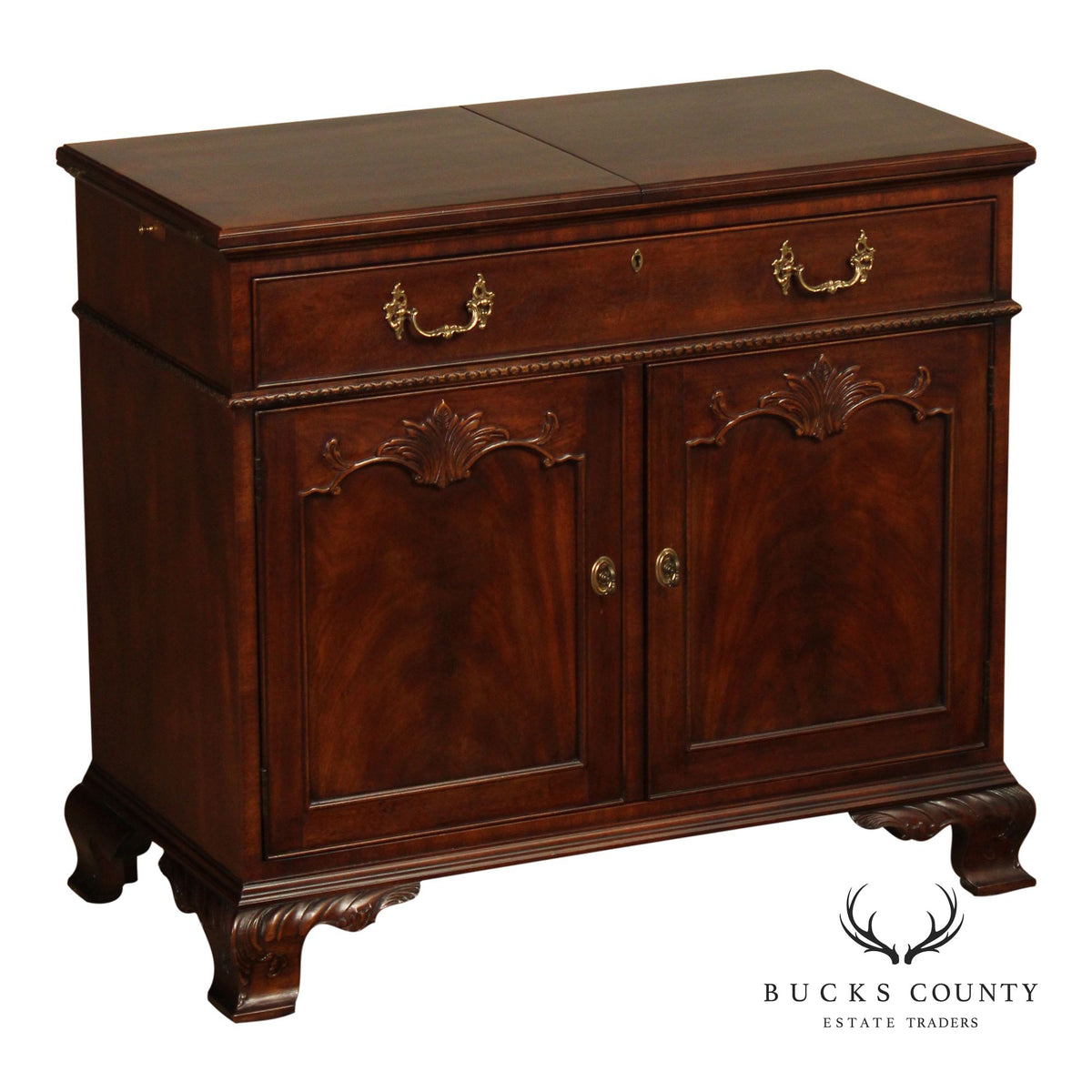 Henredon Rittenhouse Square Collection Mahogany Flip-Top Server