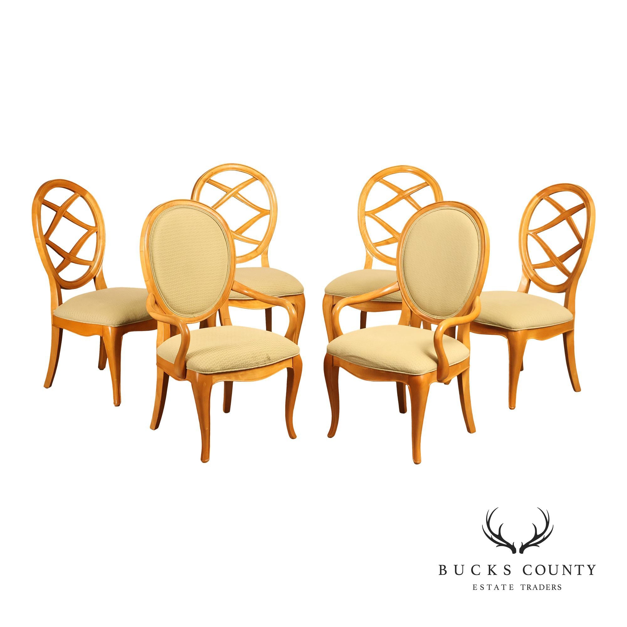 Thomasville Bogart Collection Set of Six Dining Chairs