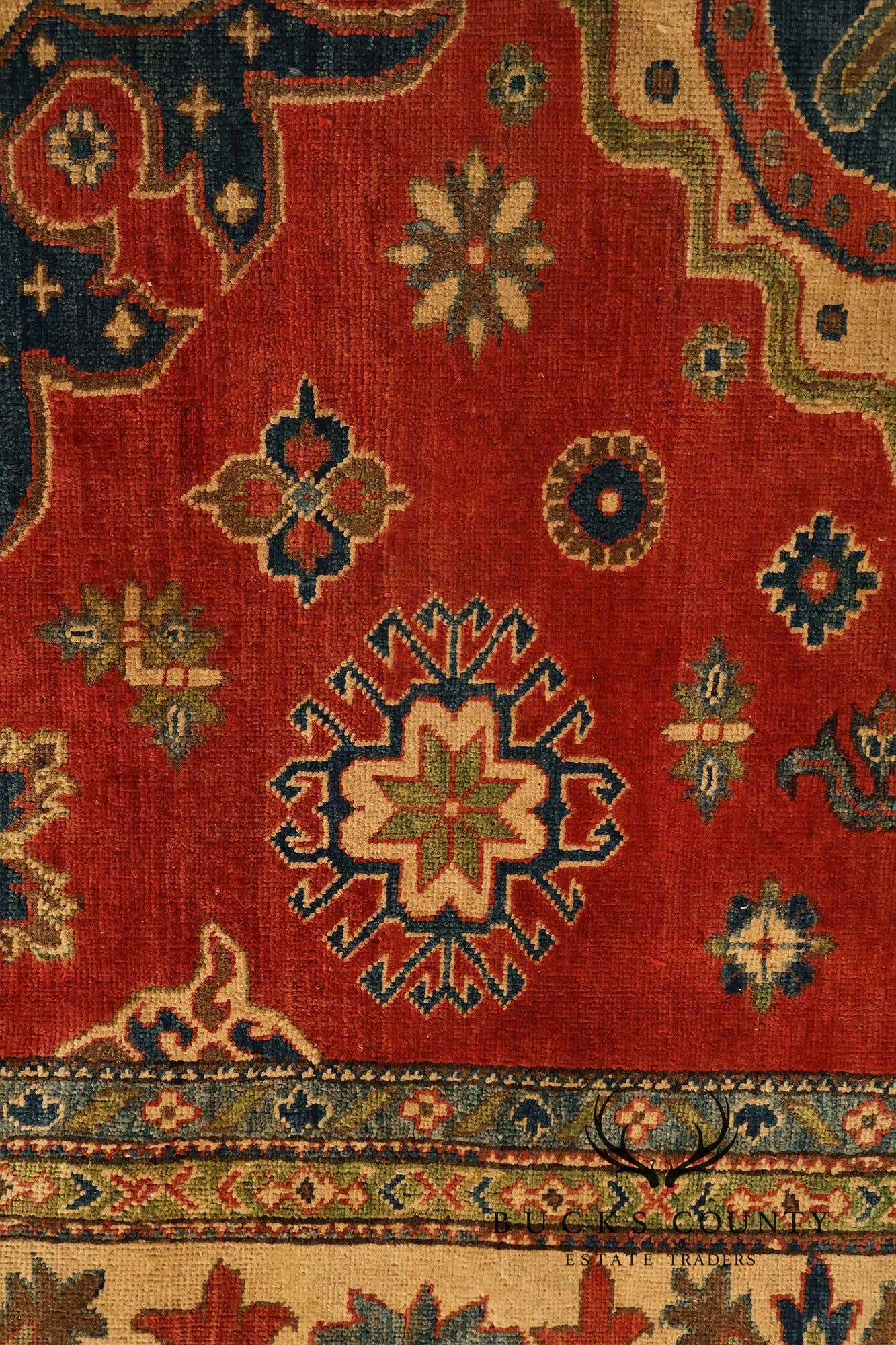 Afghan Gazni Style Wool Area Rug 7'11" x 9'3"
