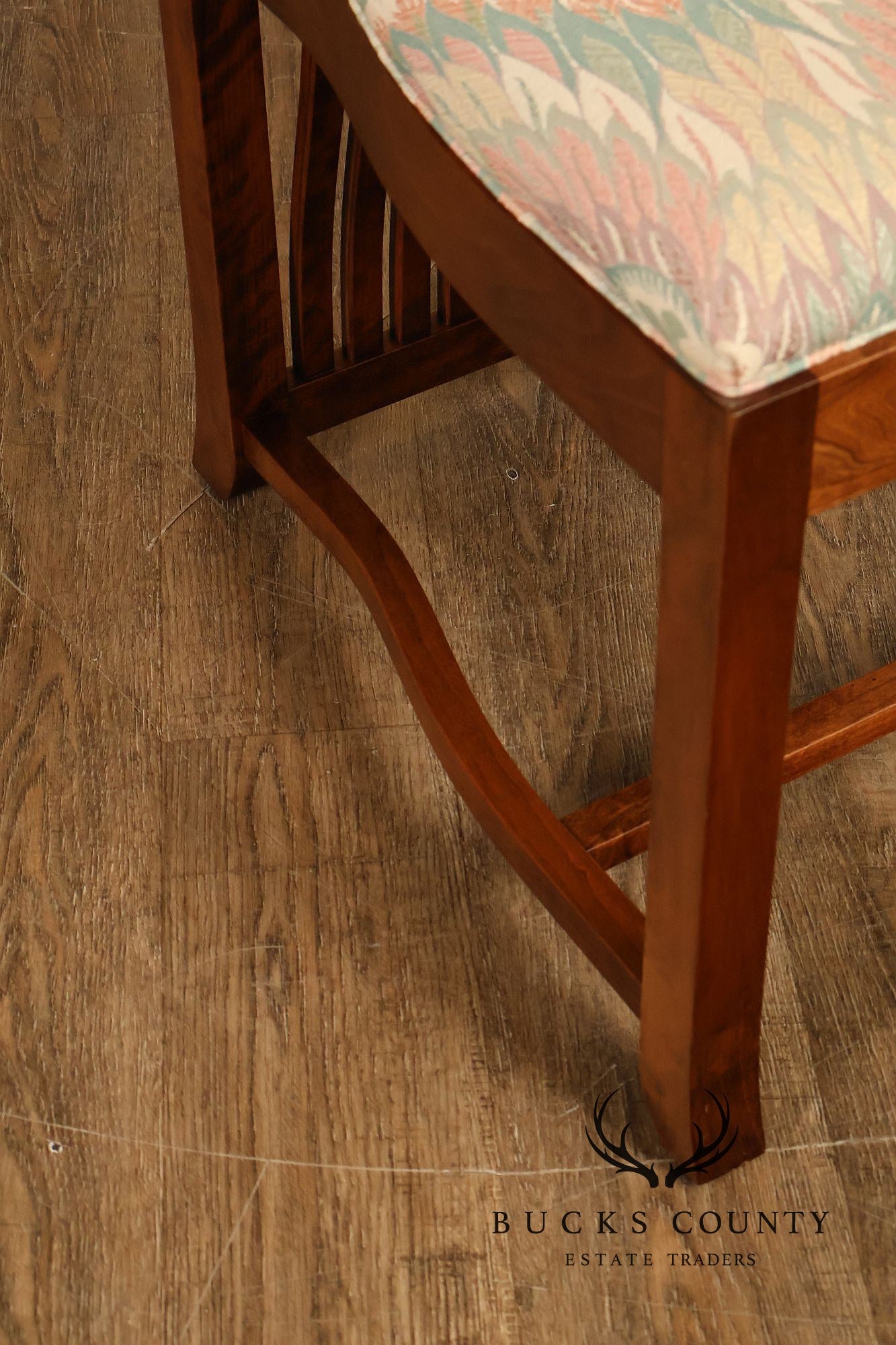 Paul Downs Cabinetmakers Set of Four Highback Spindled Cherry Dining Chairs