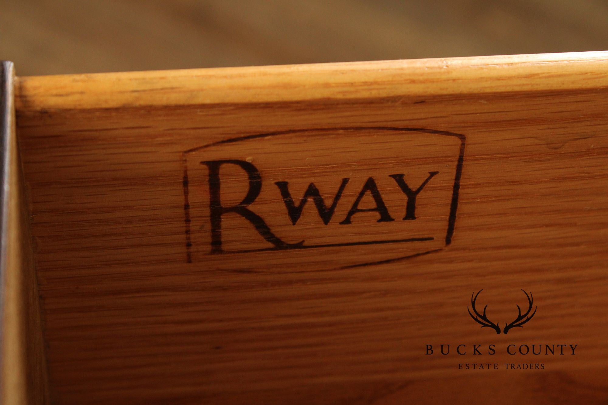 Rway Mid-Century Asian Inspired Mahogany Dresser