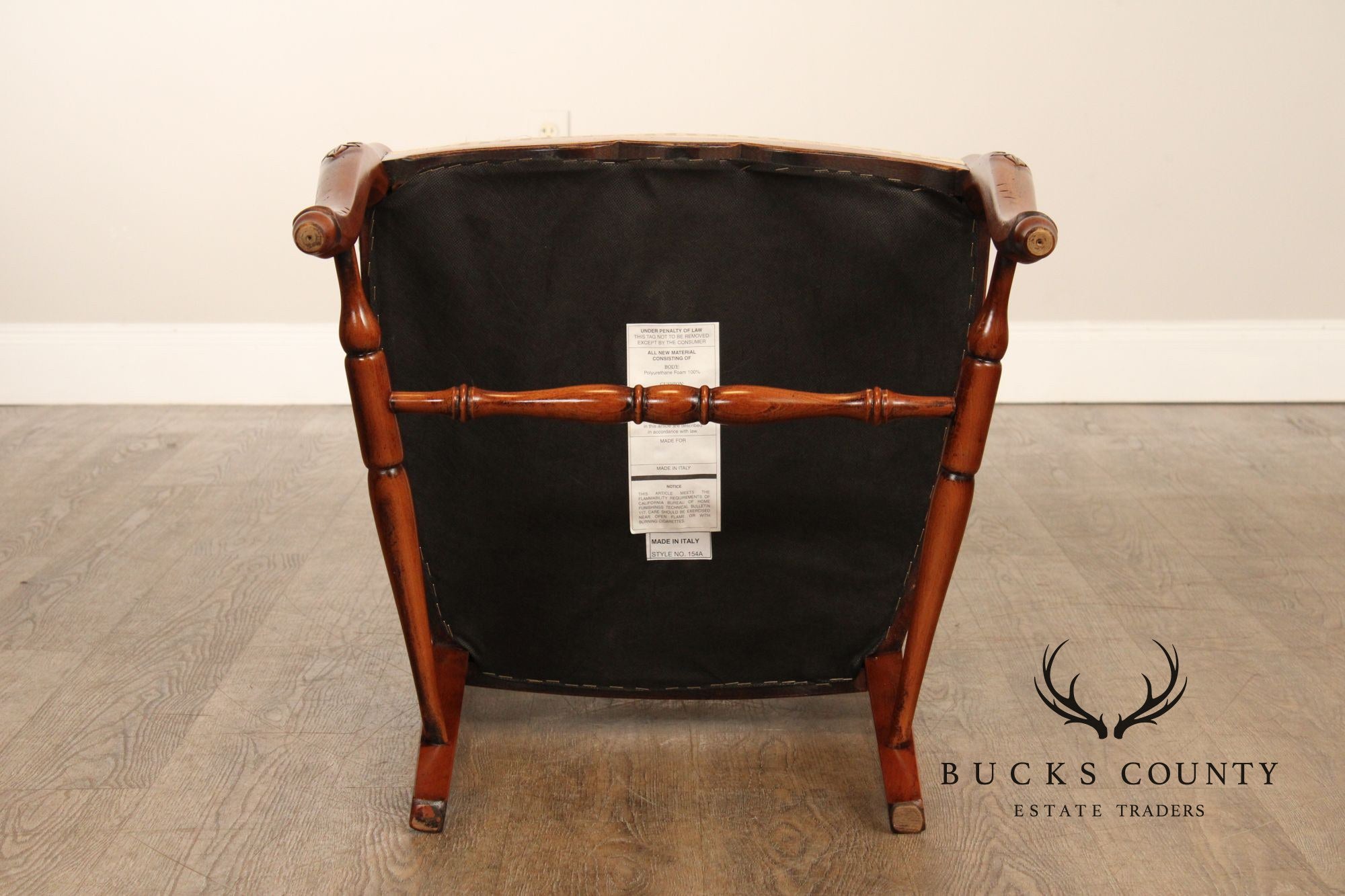 Quality Set Of Eight Italian Ladderback Dining Chairs