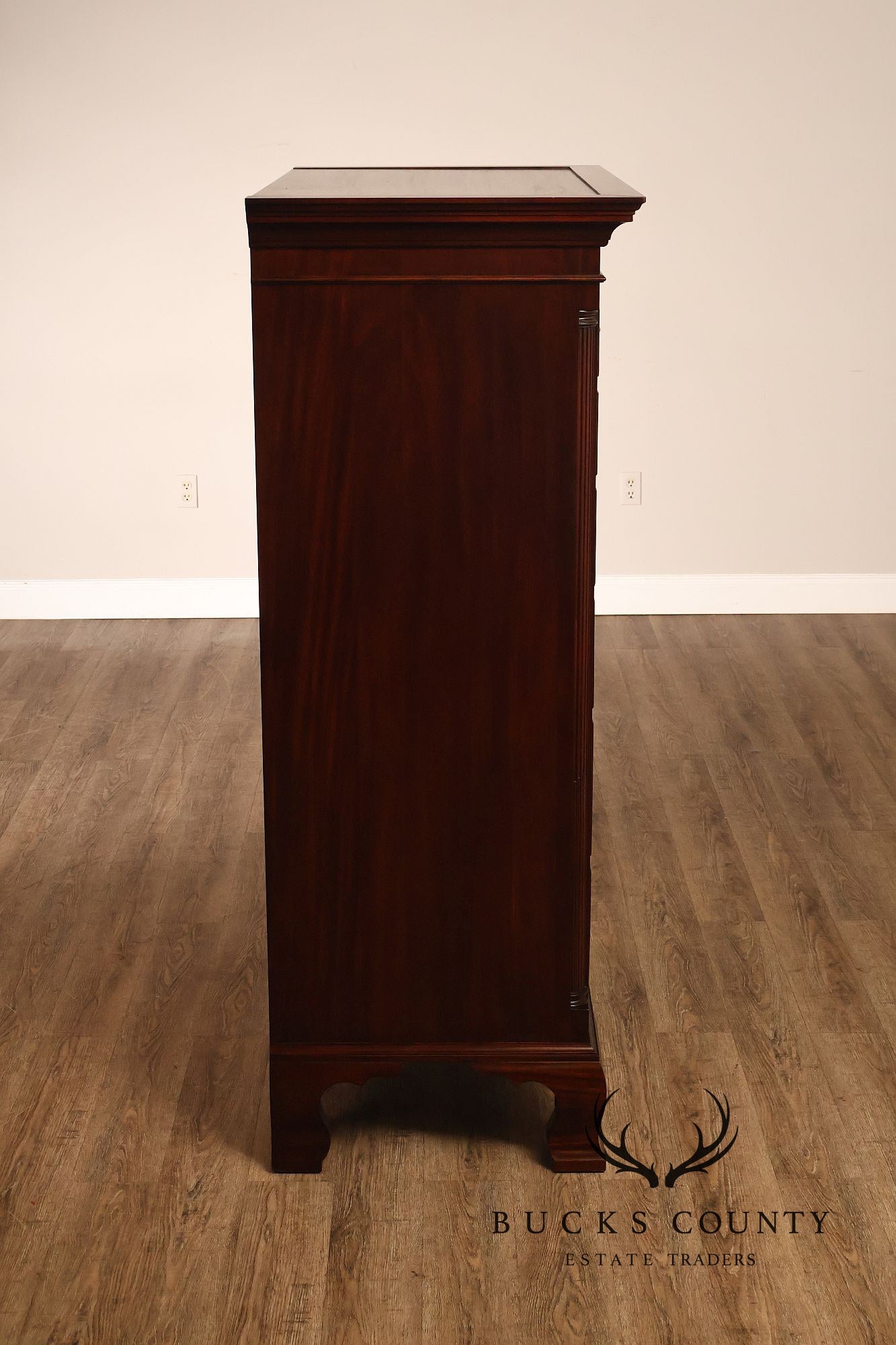 Henkel Harris Chippendale Style Mahogany Tall Chest