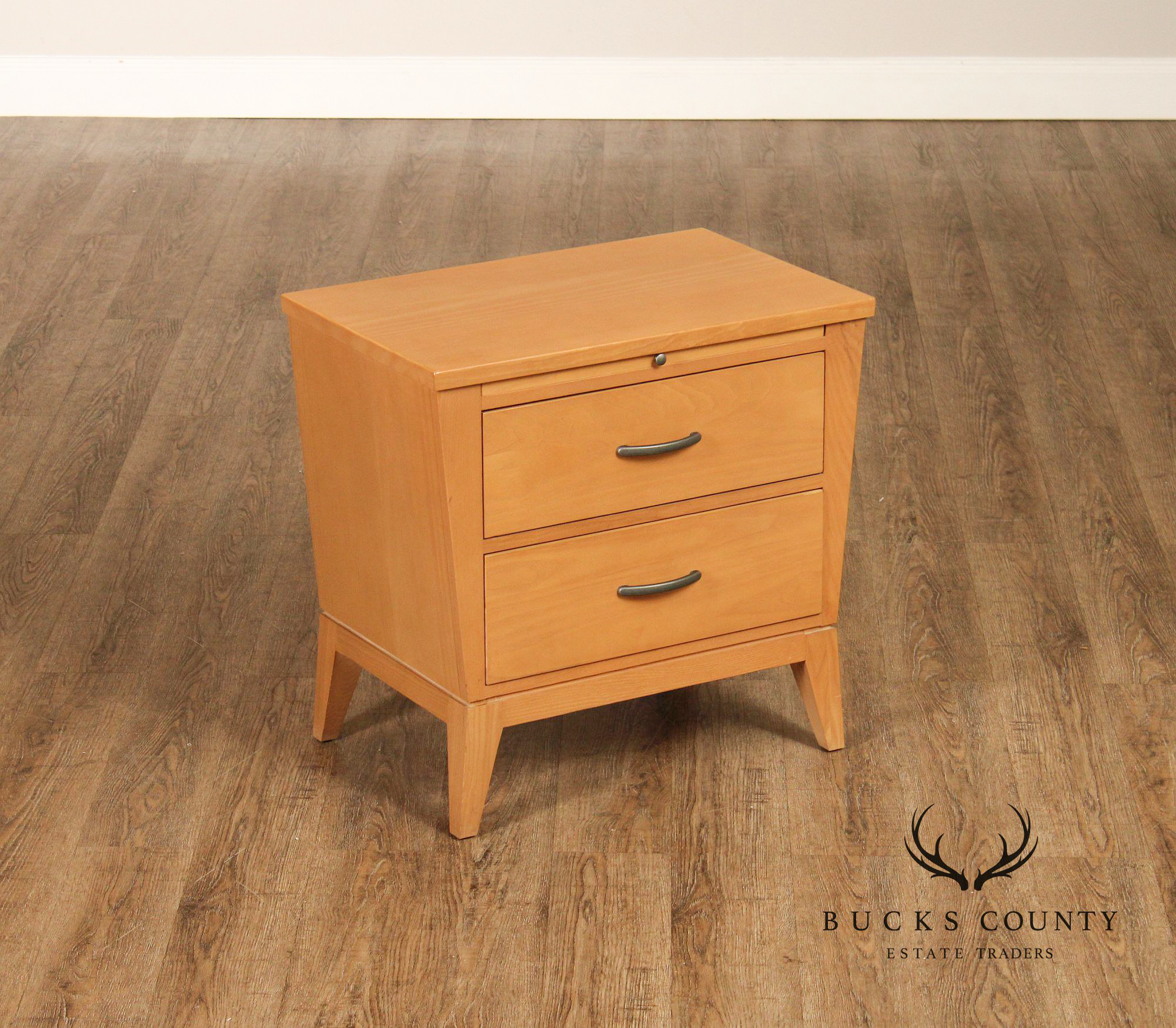 Ethan Allen Horizon Collection Pair Of Two Drawer Nightstands