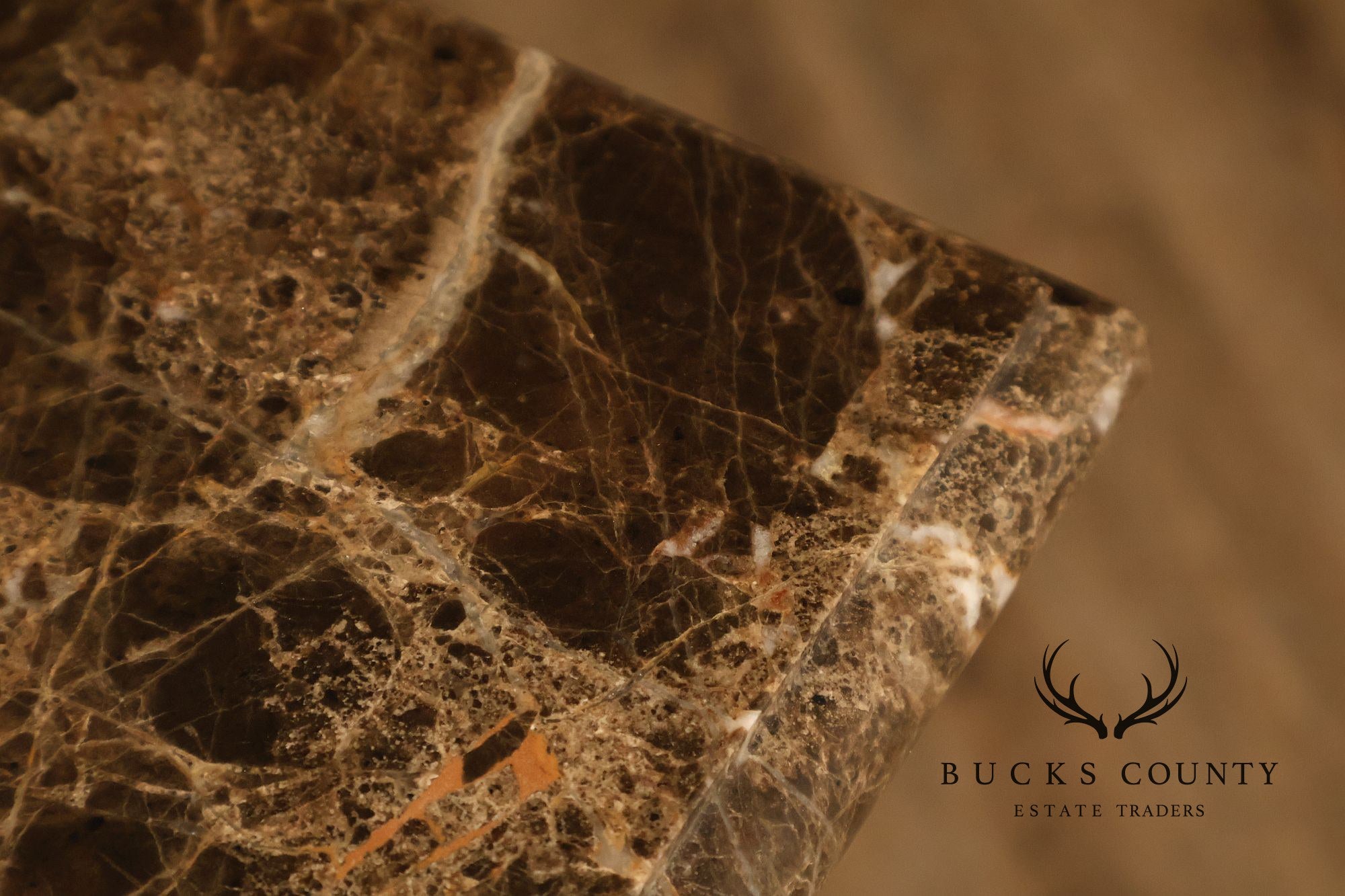 Henkel Harris Empire Style Marble Top Mahogany Chest Of Drawers