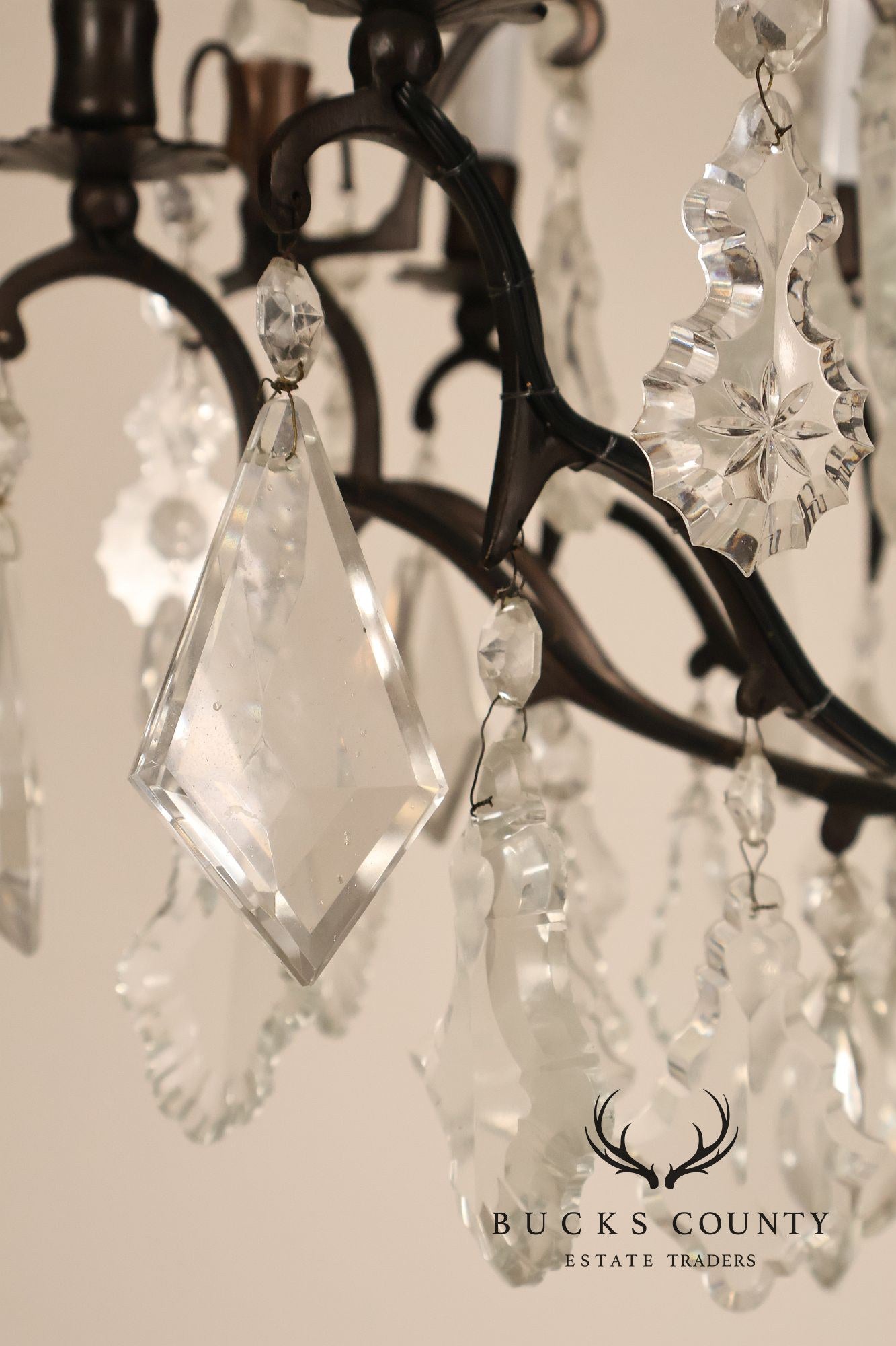 Versailles Style Crystal And Bronze Chandelier