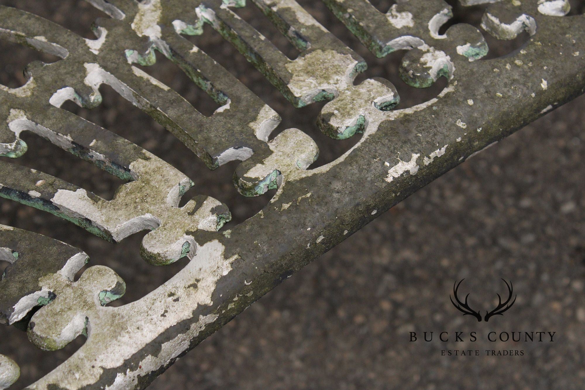 Coalbrookdale Style Vintage Cast Aluminum Garden Settee