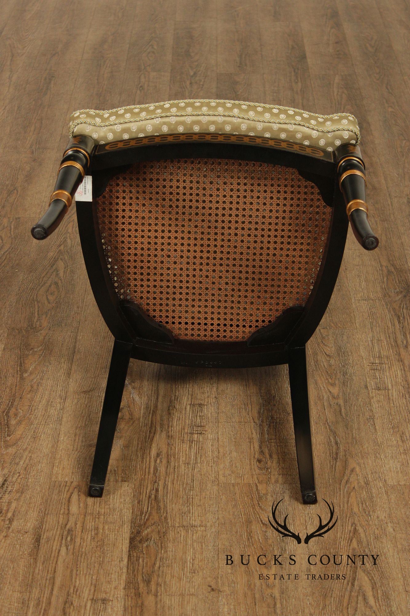 Theodore Alexander Regency Style Set Of Eight Painted And Gilt Dining Chairs