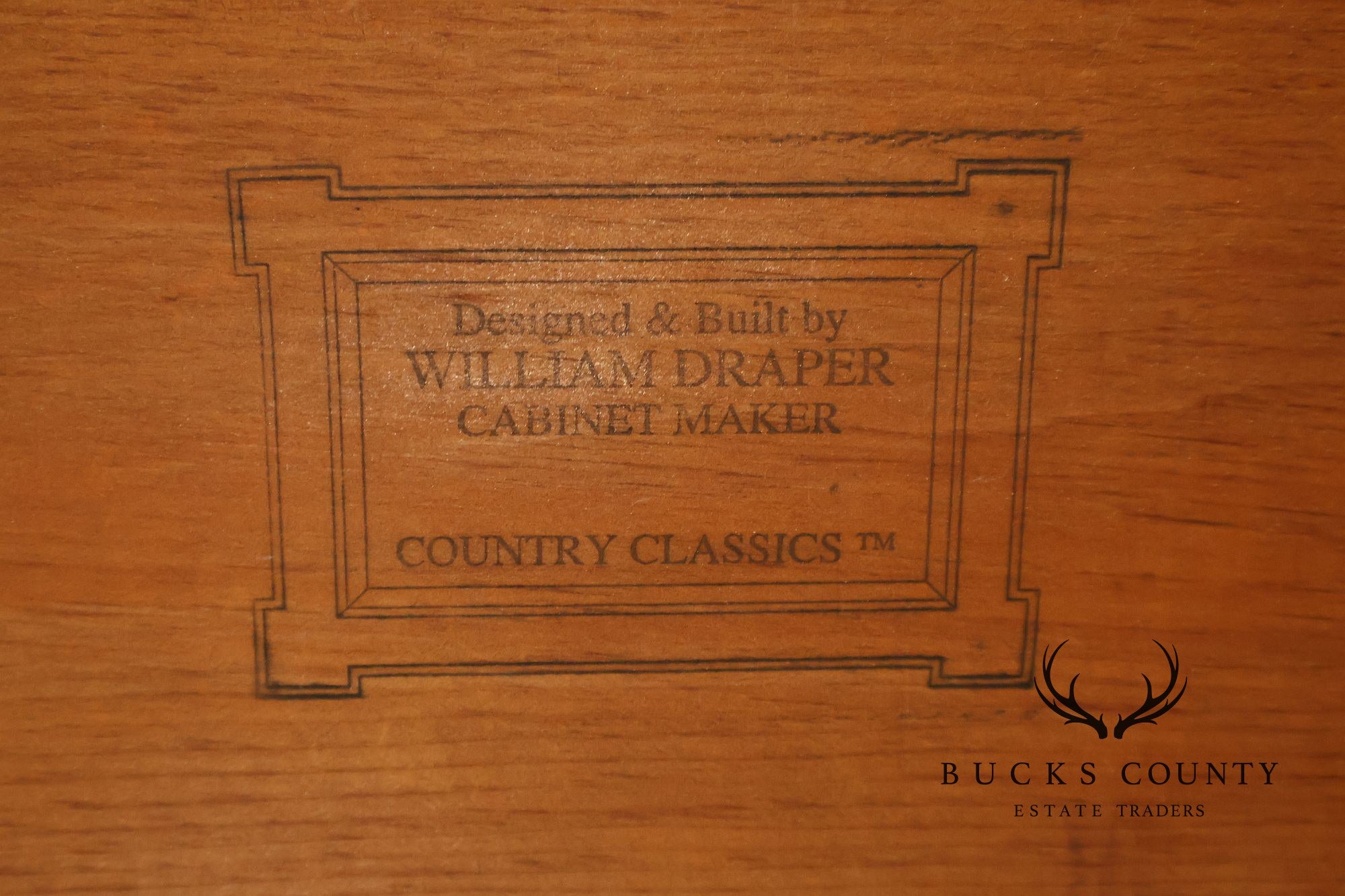 William Draper Distress Painted Side Cabinet