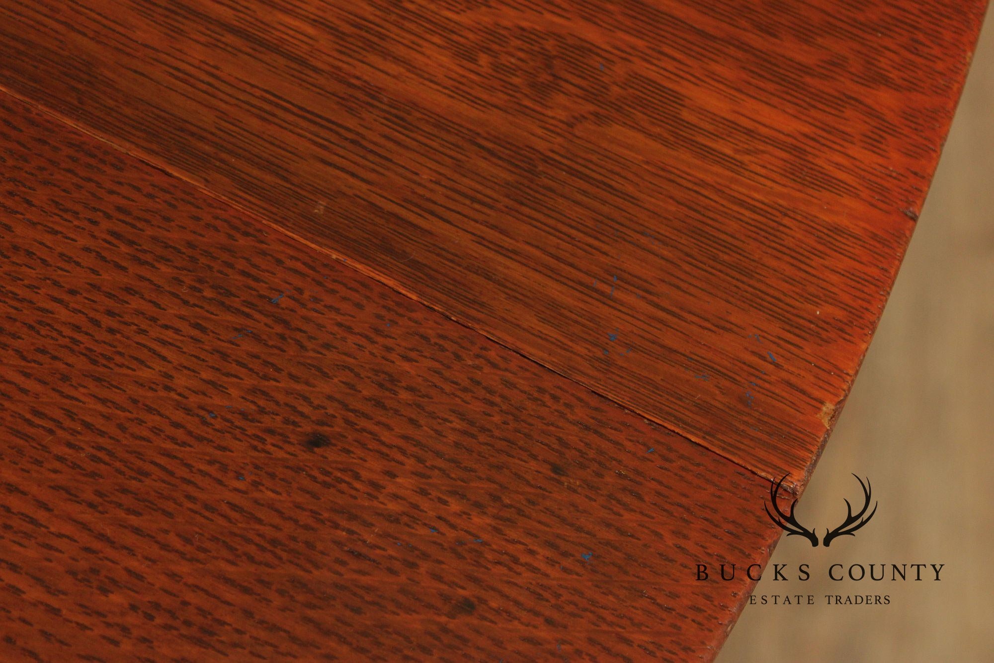 Antique L. & J.G. Stickley Mission Oak Round Dining Table