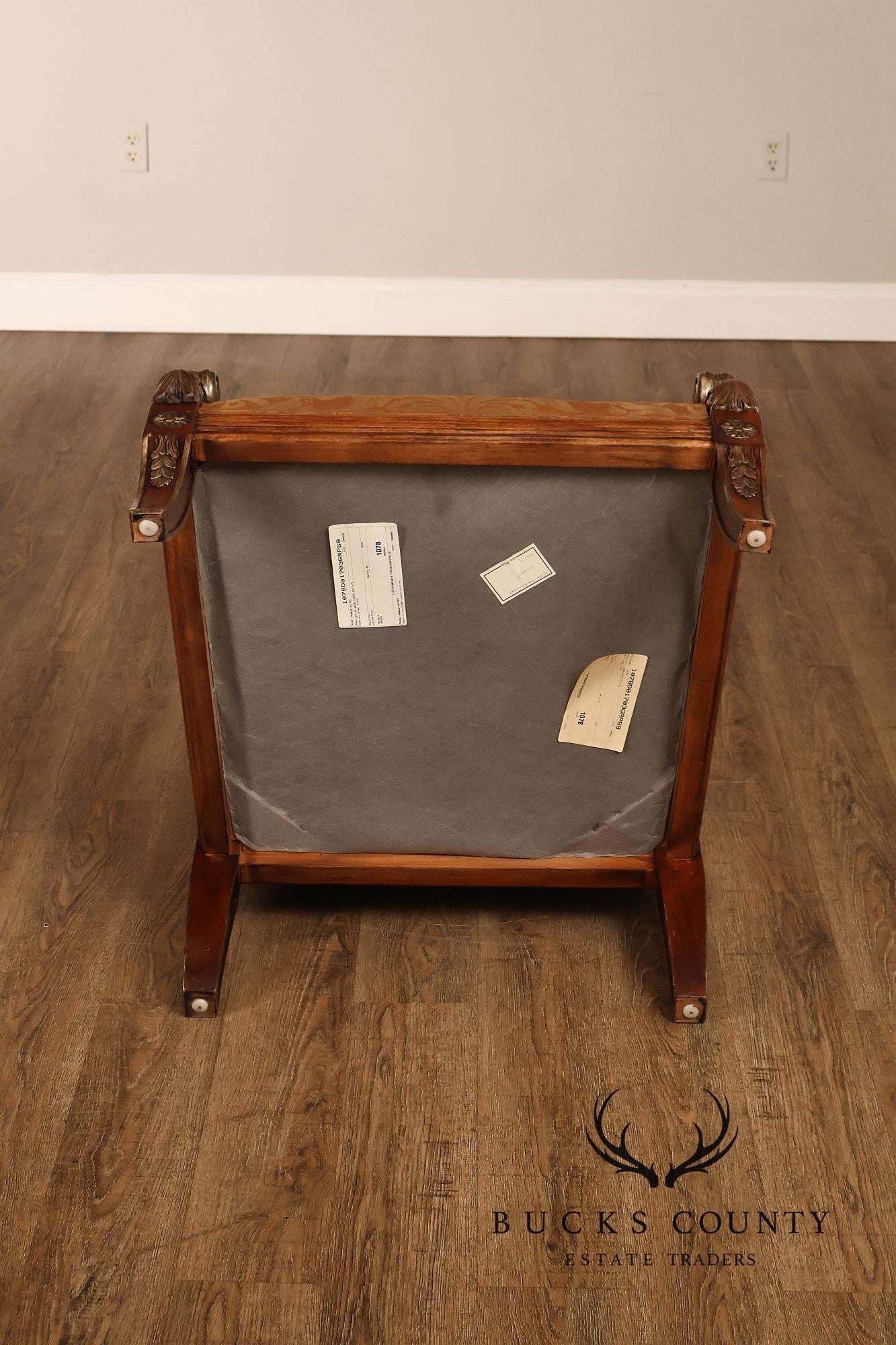 Regency Style Carved Frame Armchair