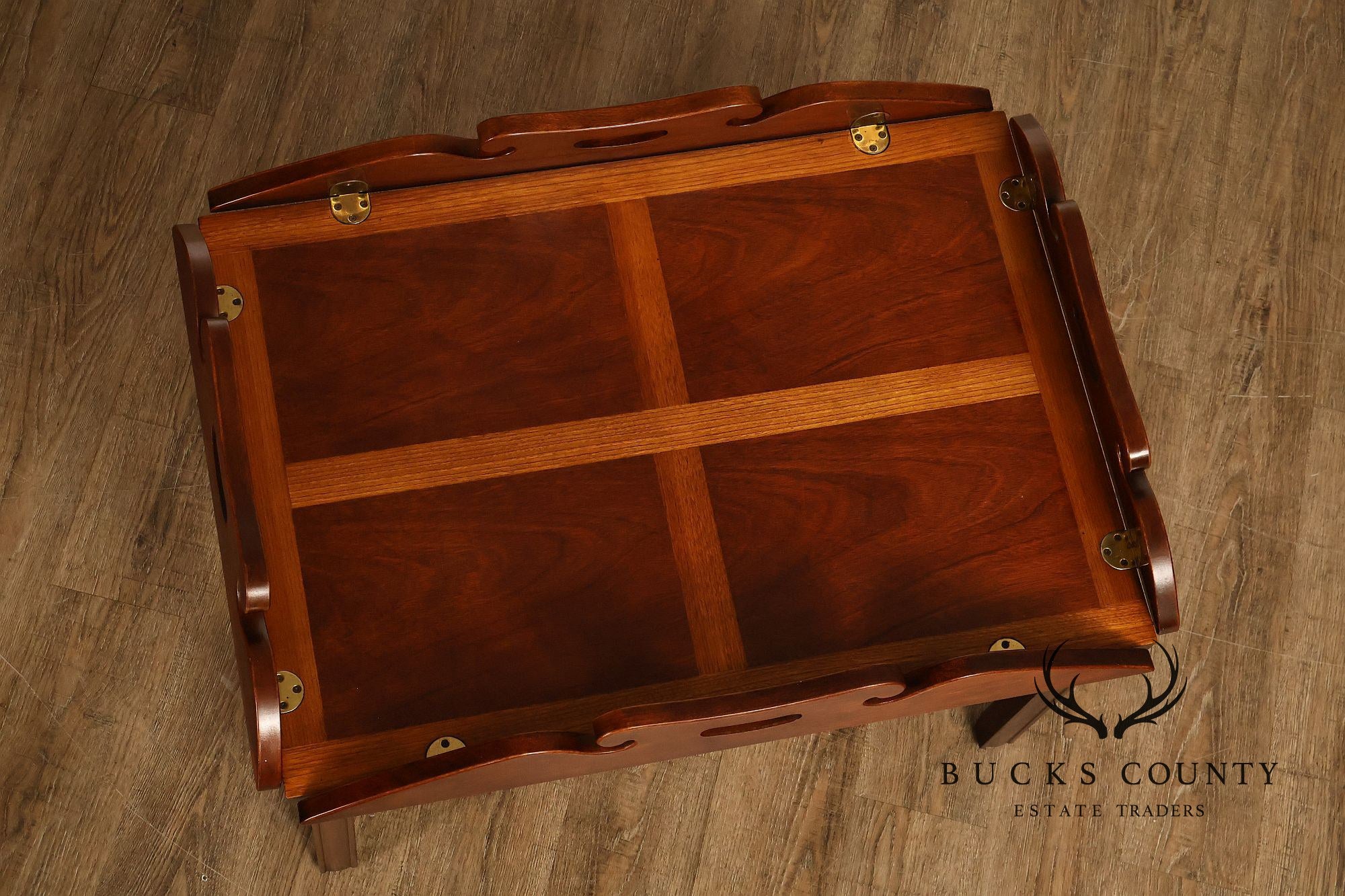 Chippendale Style Mahogany Butler's Tray Table