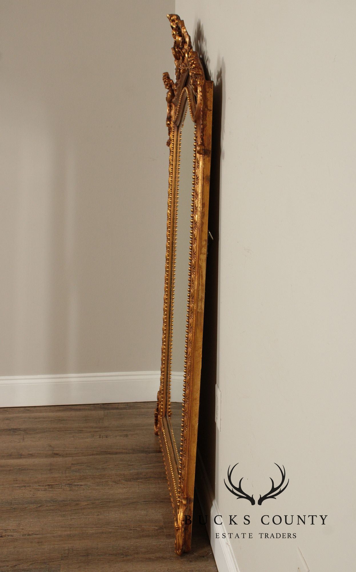 Large Ornately Gilt Carved Wall Mirror