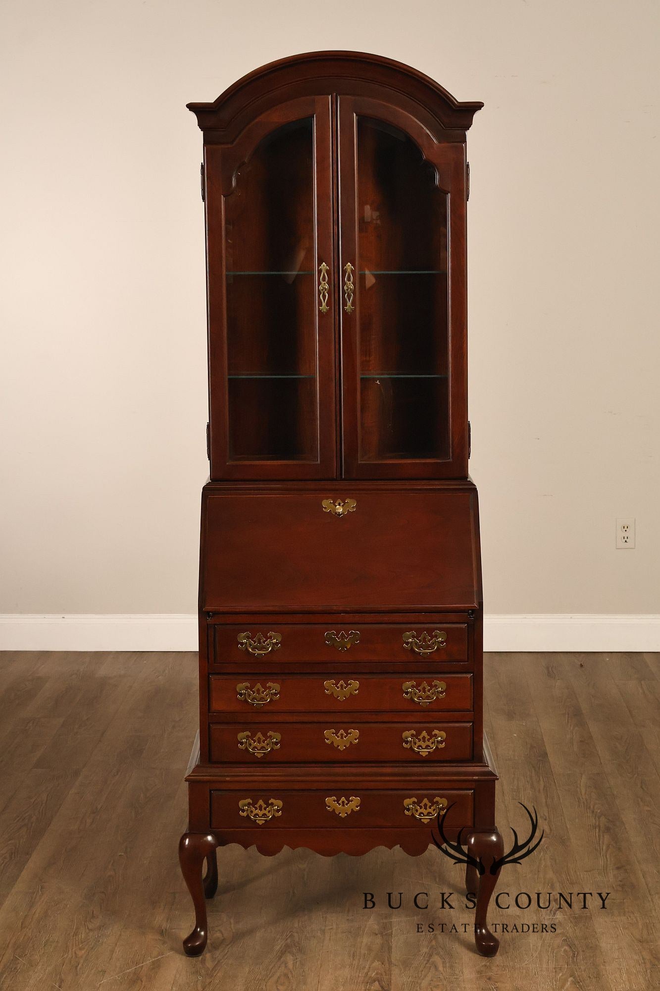 Jasper Cabinet Queen Anne Style Cherry Secretary Desk