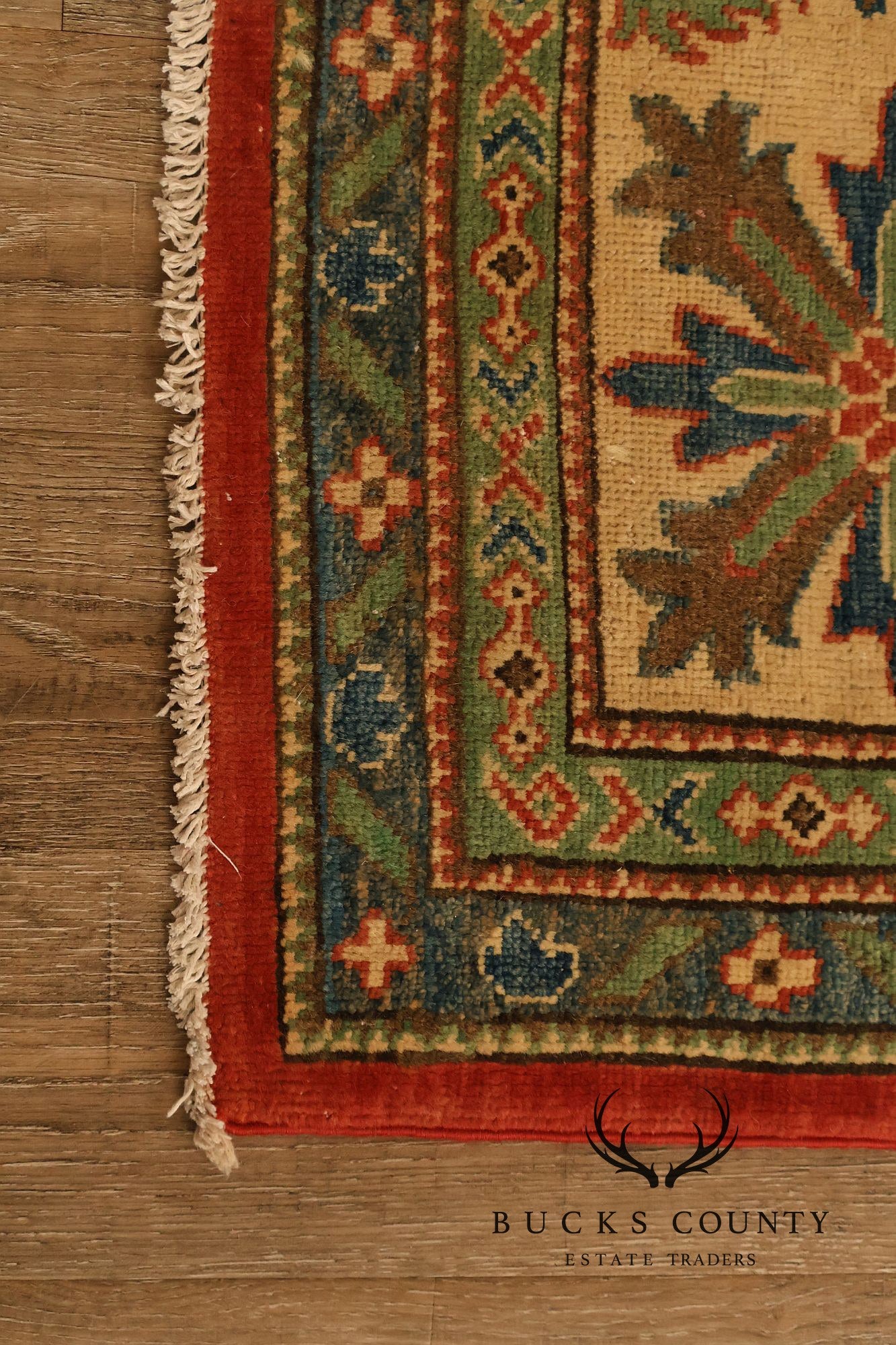 Afghan Gazni Style Wool Area Rug 7'11" x 9'3"
