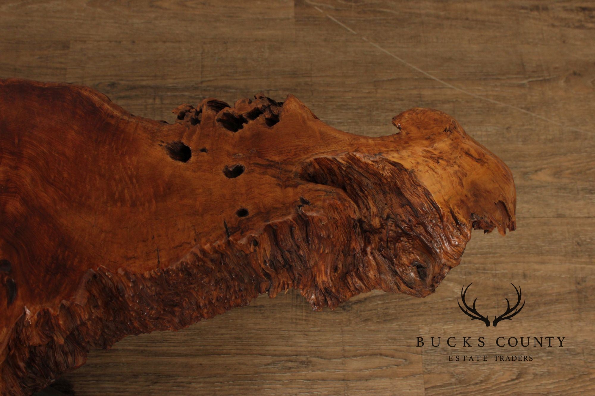 MID CENTURY MODERN LIVE EDGE DRIFTWOOD COFFEE TABLE