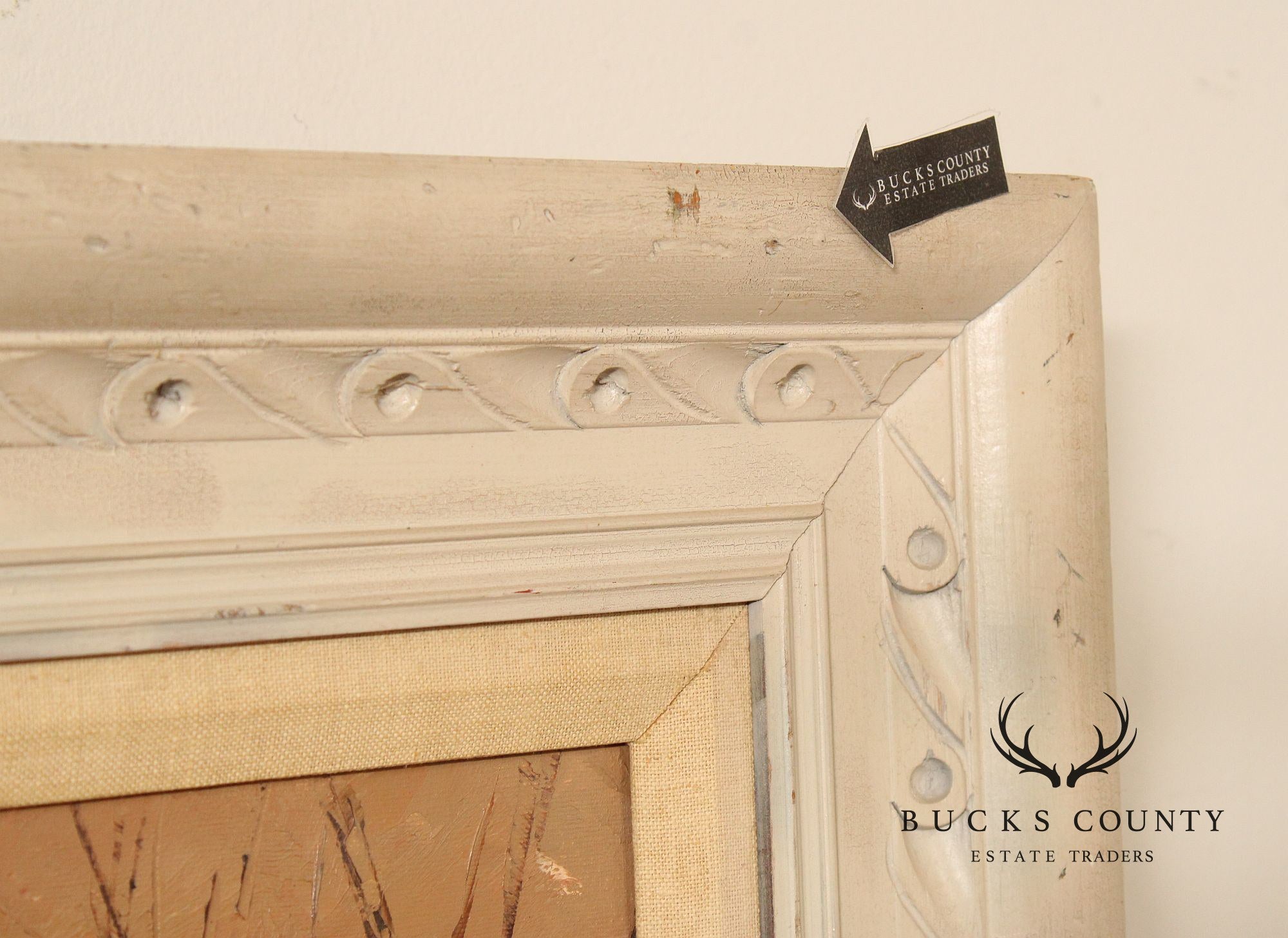 J. Sands Oil Painting, Winter Sunset