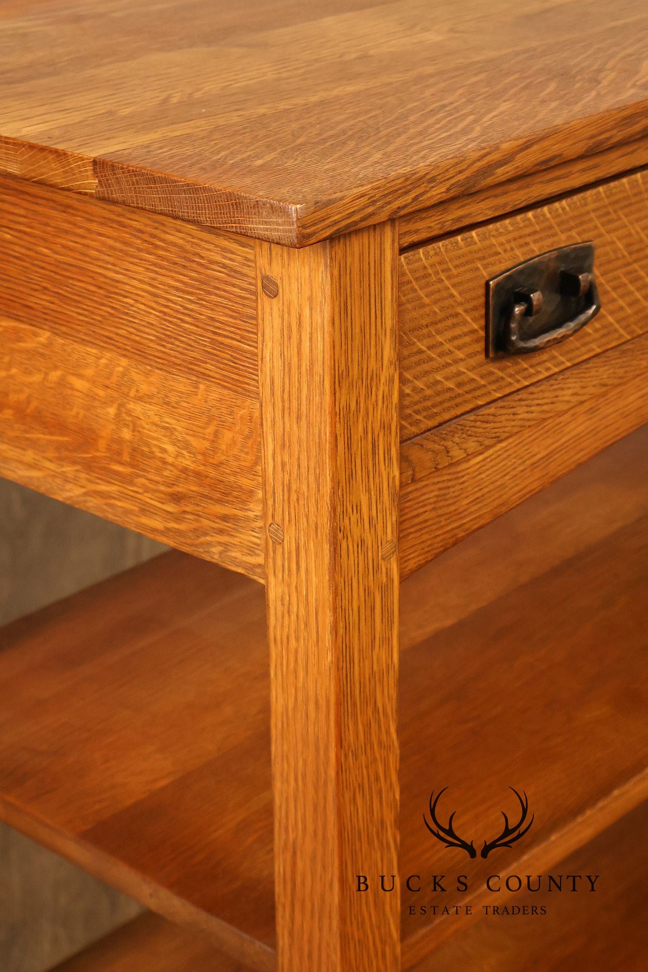 Stickley Mission Collection Oak Console Sofa Table