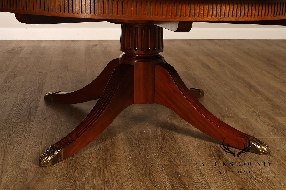 Baker Furniture Stately Homes Mahogany Capstan Jupe Dining Table