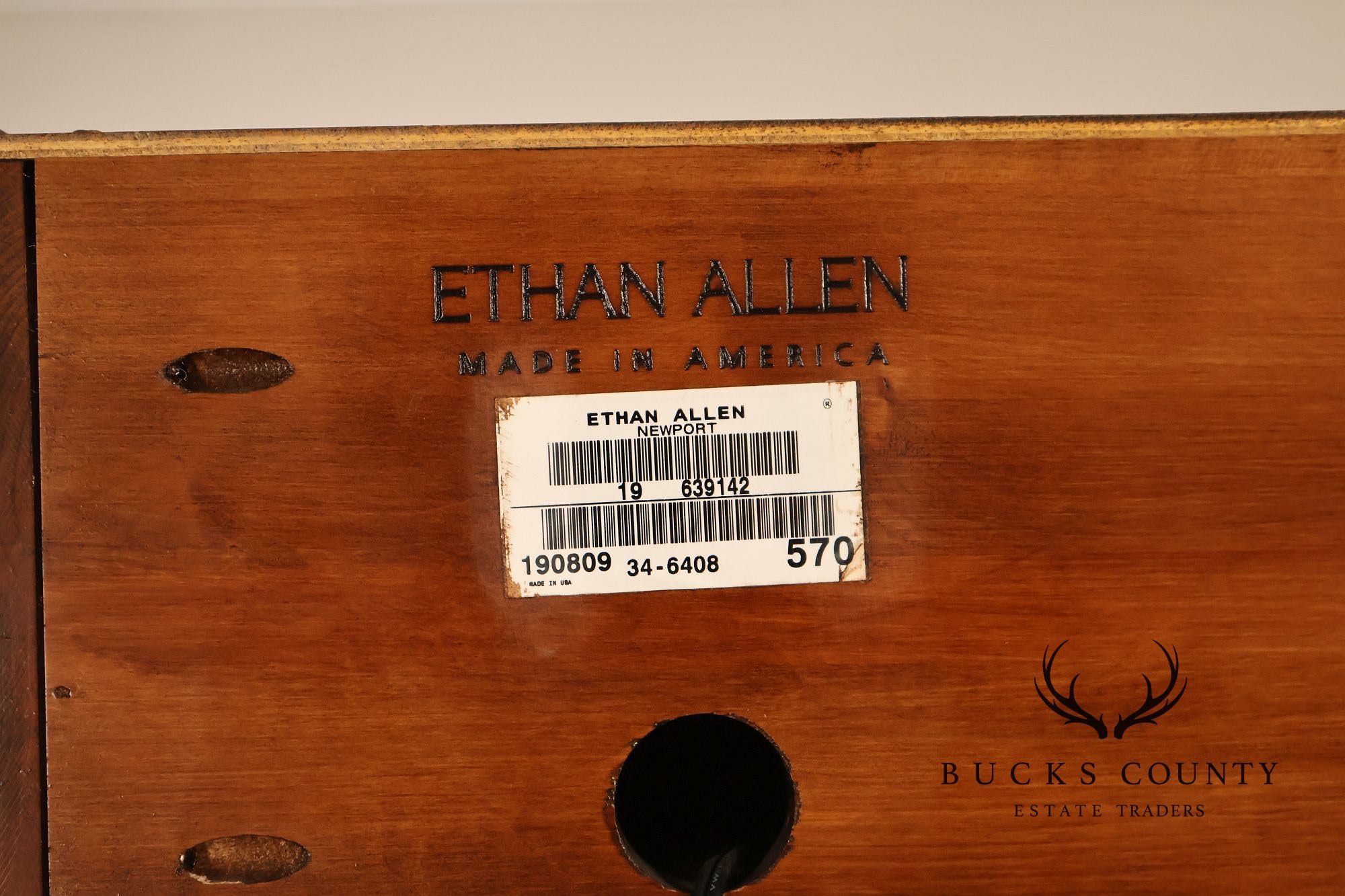 Ethan Allen Newport Collection Mahogany China Cabinet