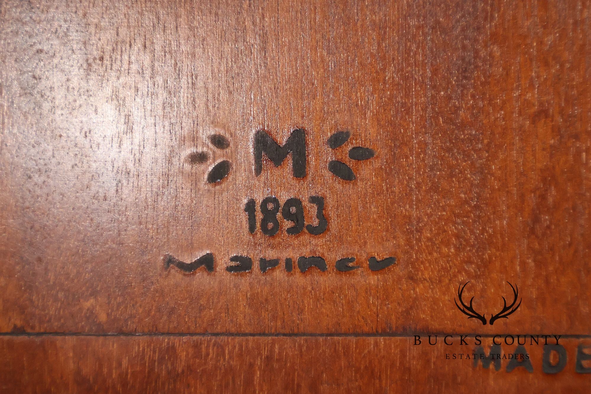Mariner Fine Furniture Empire Style Mahogany Frame Wall Mirror