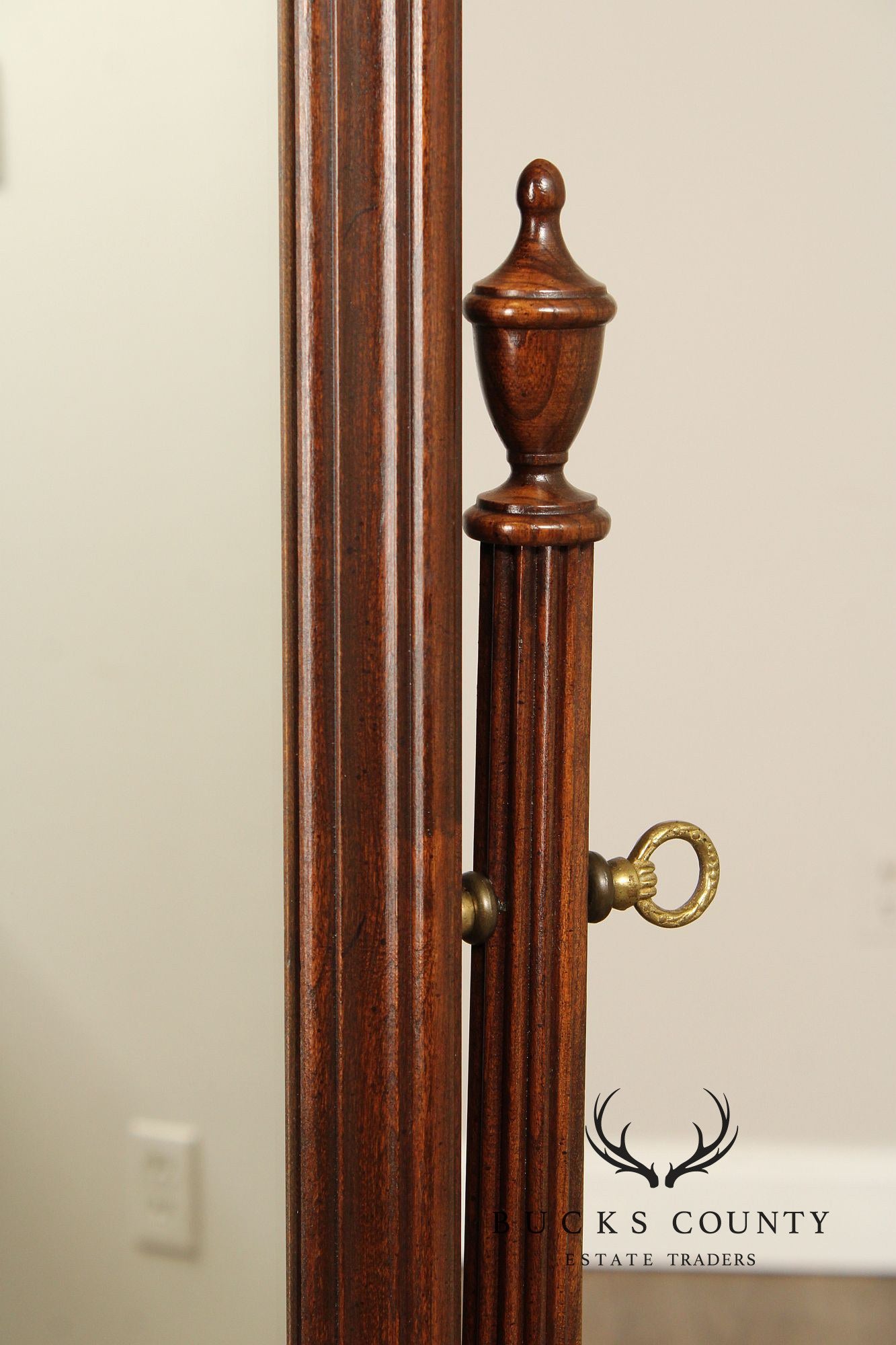 Ethan Allen 'Georgian Court' Cherry Cheval Mirror