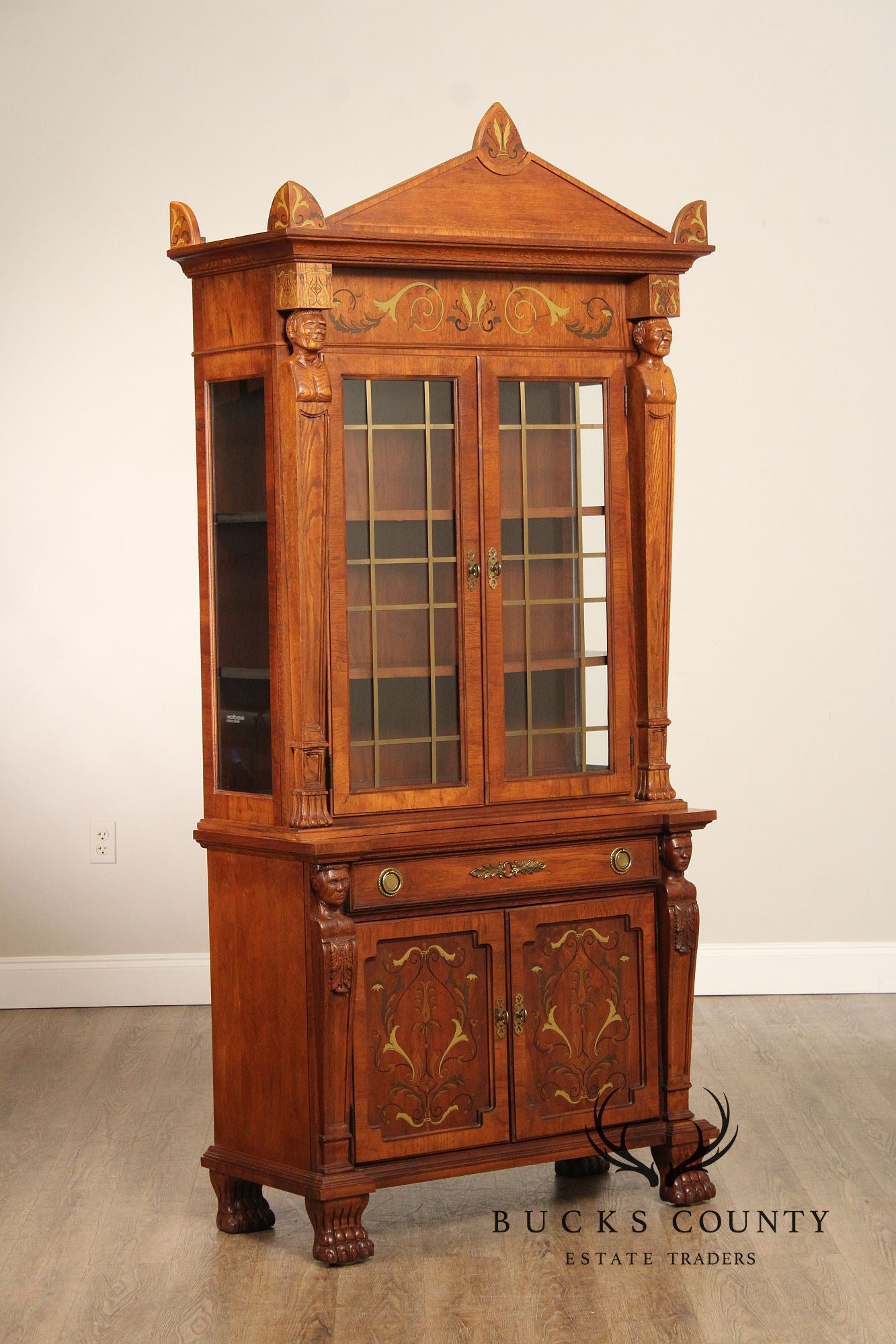 Pulaski Empire Style Bookcase or China Display Cabinet