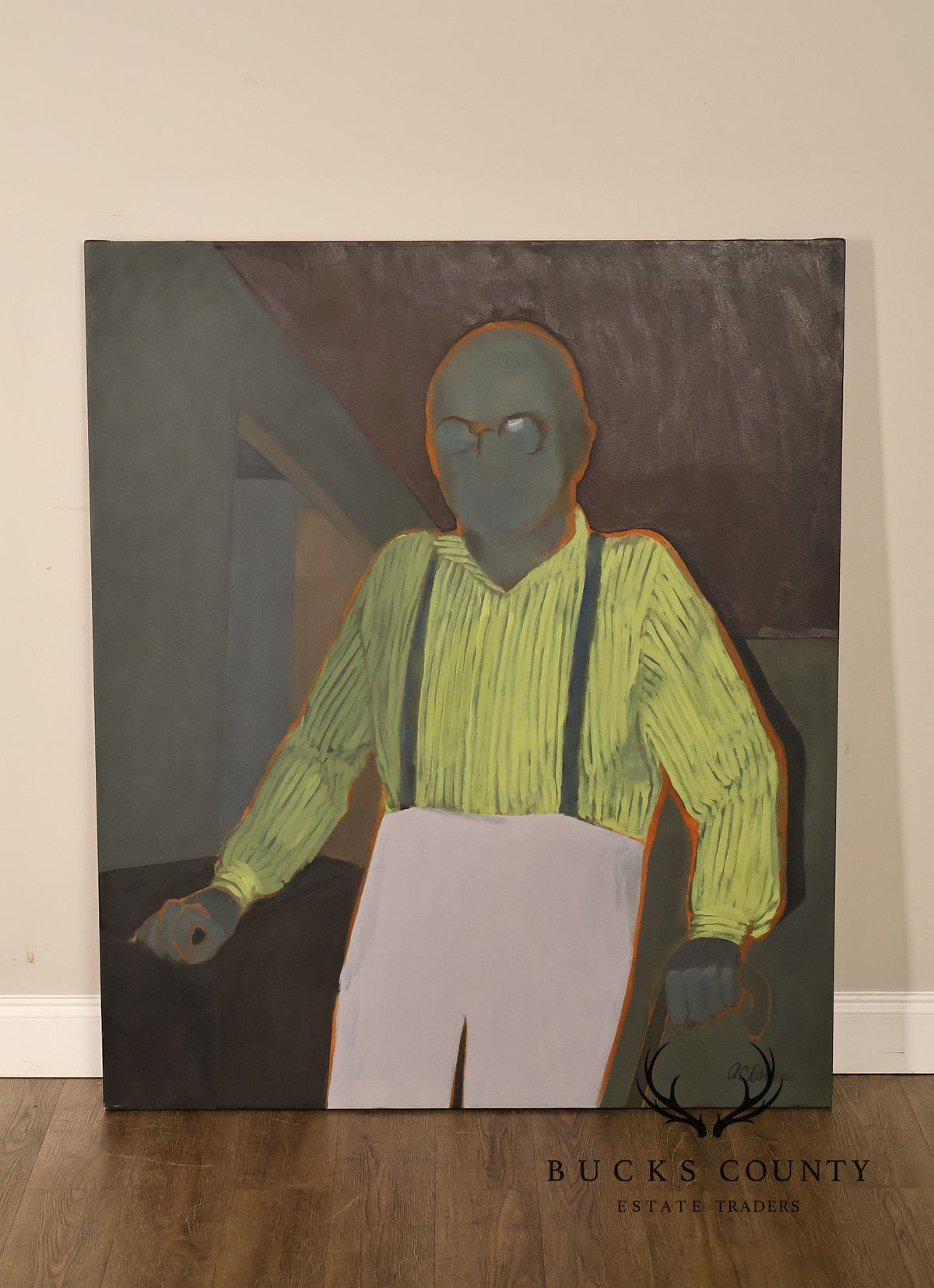 Anne Cooper Dobbins Oil Painting, 'Mr. Pfeiffer'