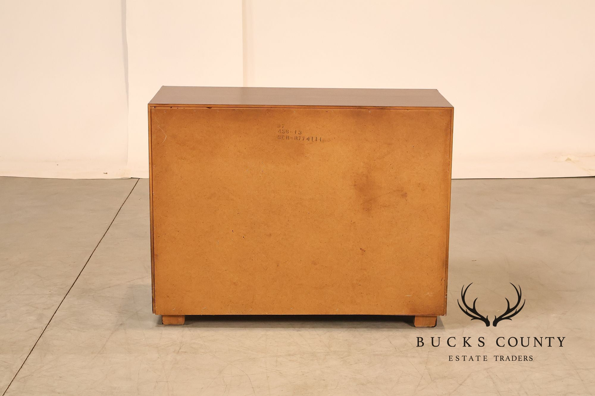 Lane Campaign Style Walnut Chest Of Drawers