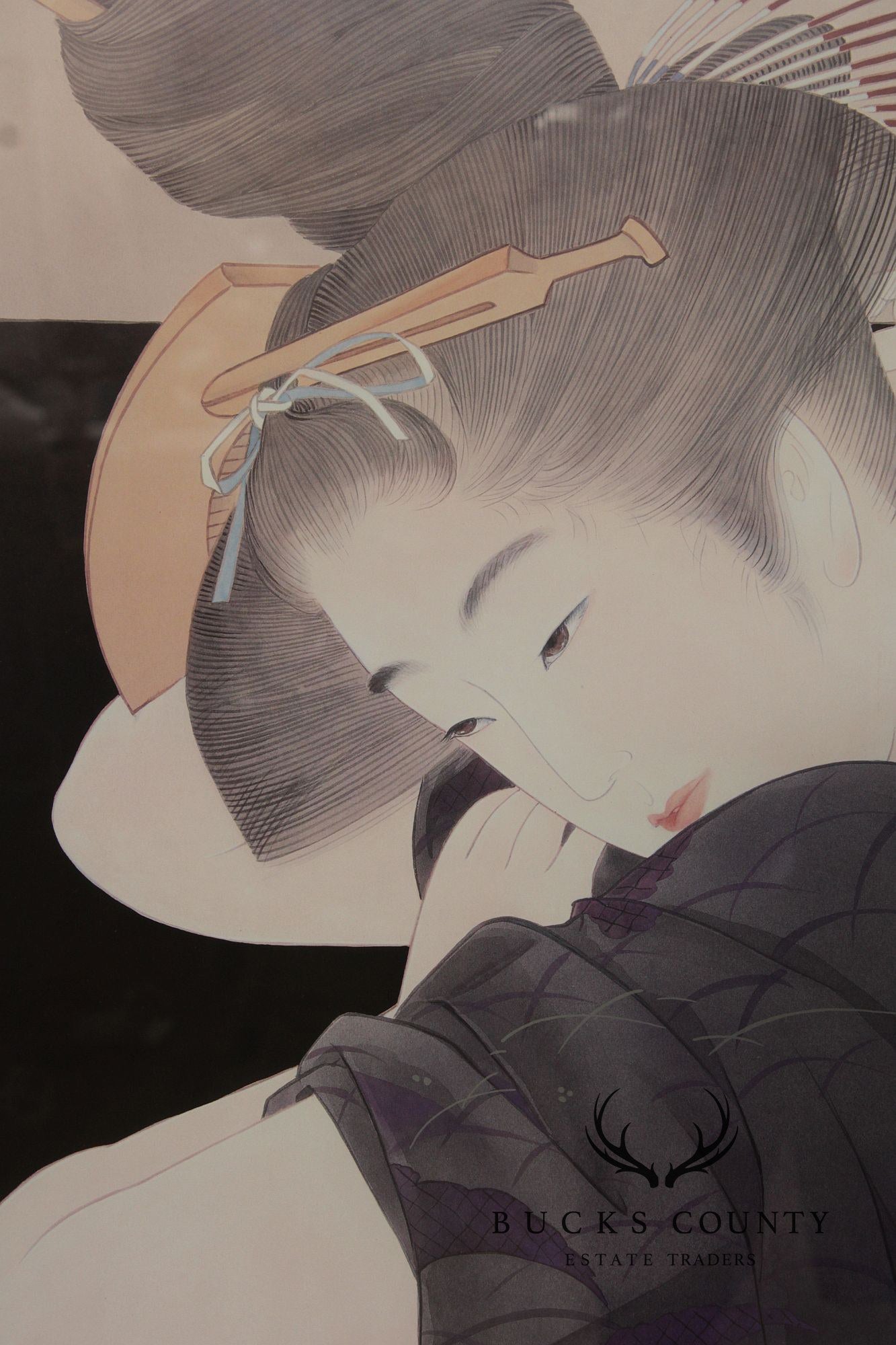 Vintage Framed Print of a Japanese Woman