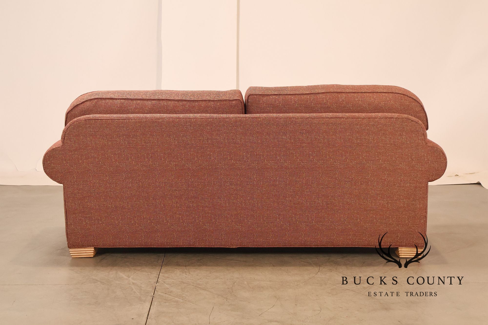 Contemporary Rolled Arm Upholstered Sofa