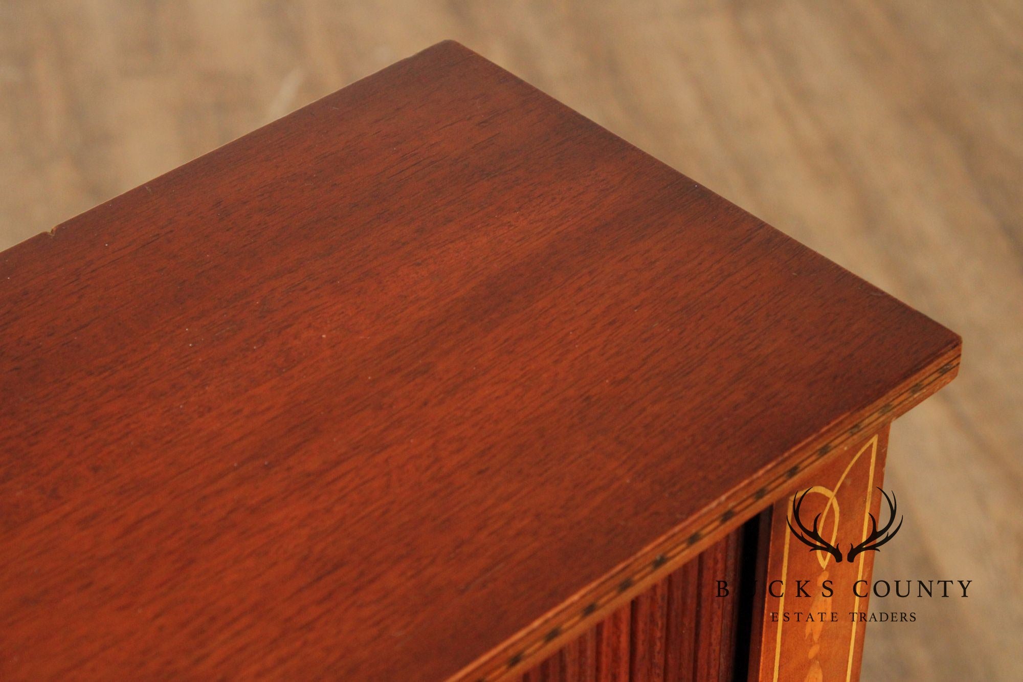 Hepplewhite Style 1940,s Mahogany Inlaid Writing Desk