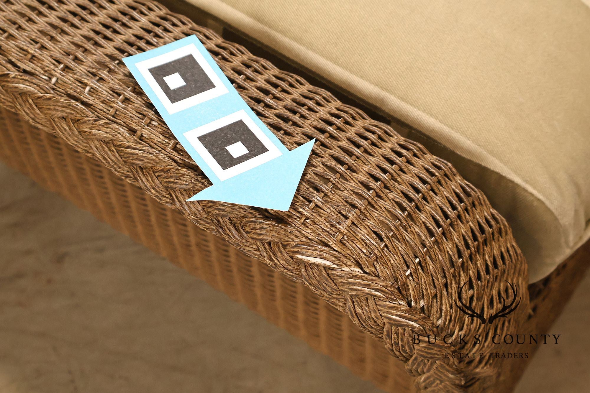 Lloyd Flanders 'Reflections' Outdoor Wicker Ottoman