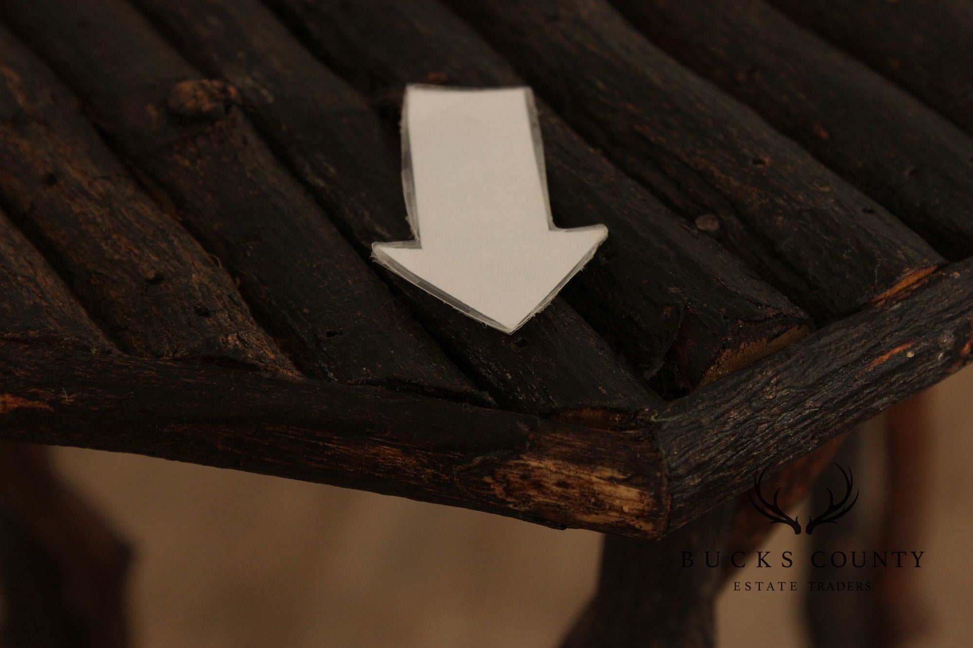 Adirondack Style Twig Plant Stand