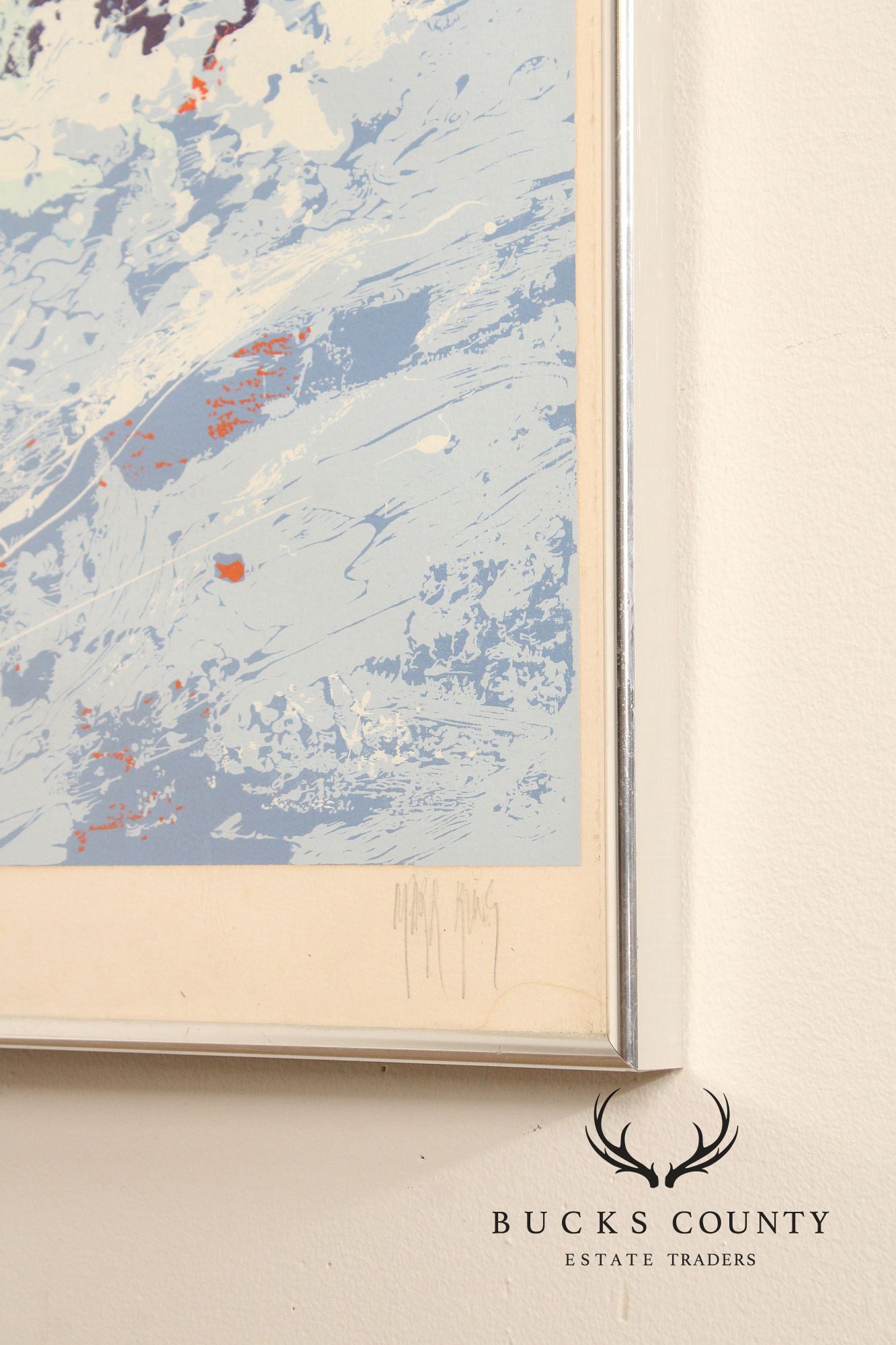 Mark King Limited Edition Framed Print, Downhill Skier